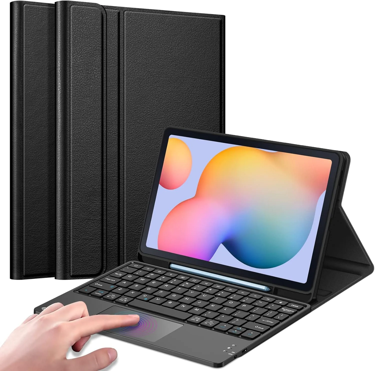 کیف کیبورد Fintie برای تبلت سامسونگ گلکسی تب S6 Lite 10.4 اینچ 2024/2022/2020، کاور پشتی TPU نرم با ترکپد داخلی کیبورد بلوتوث بیسیم جداشدنی، مشکی کیف کیبورد Fintie برای تبلت سامسونگ گلکسی تب S6 Lite 10.4 اینچ 2024/2022/2020، کاور پشتی TPU نرم با ترکپد داخلی کیبورد بلوتوث بیسیم جداشدنی، مشکی