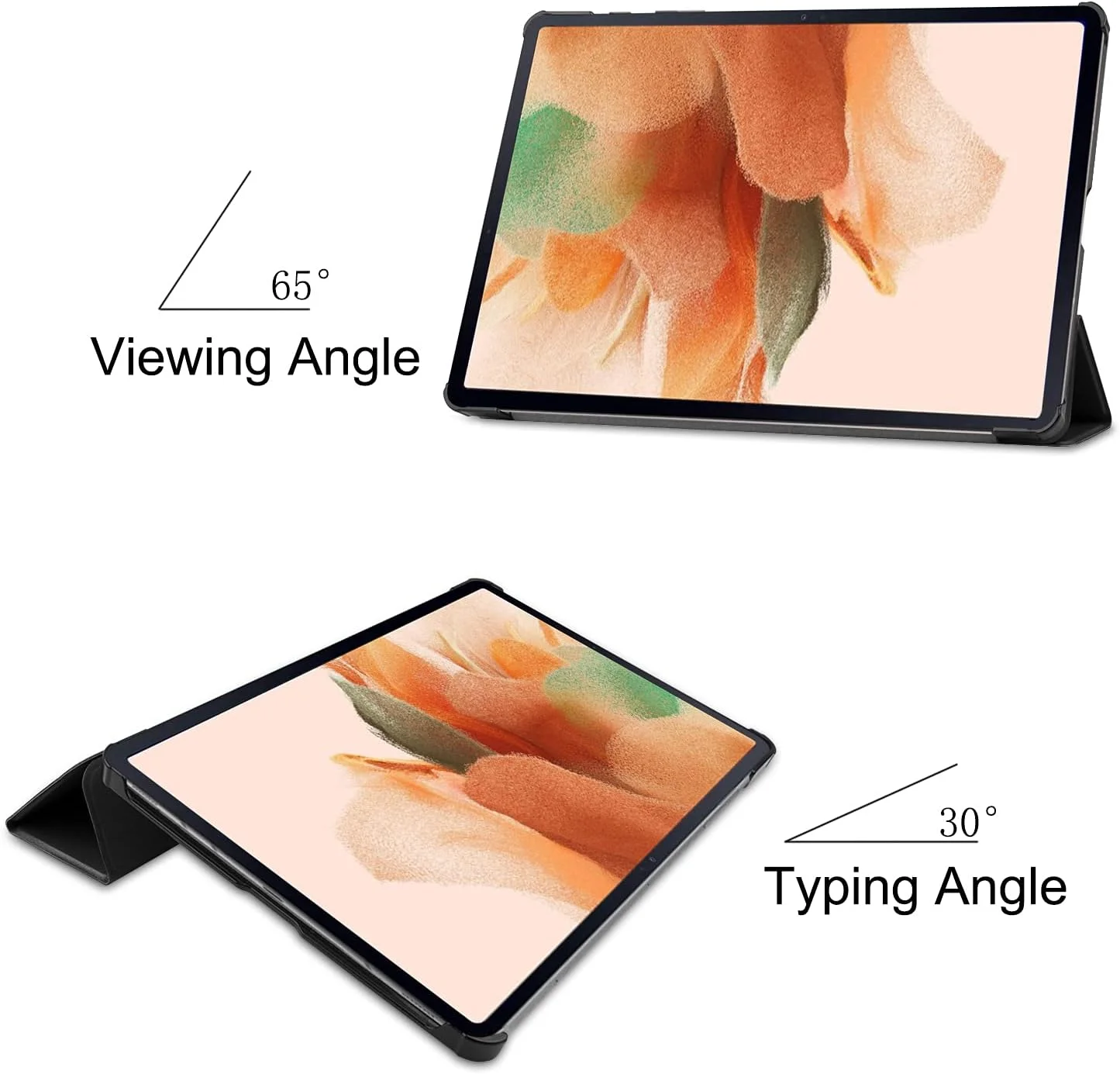 کیف تبلت RanTuo برای Samsung Galaxy Tab S7 FE، چرم PU، سبک و نازک، ضد آب، ضد گرد و غبار، قاب محافظ ضد افتادن برای Samsung Galaxy Tab S7 FE. (مشکی) کیف تبلت RanTuo برای Samsung Galaxy Tab S7 FE، چرم PU، سبک و نازک، ضد آب، ضد گرد و غبار، قاب محافظ ضد افتادن برای Samsung Galaxy Tab S7 FE. (مشکی)