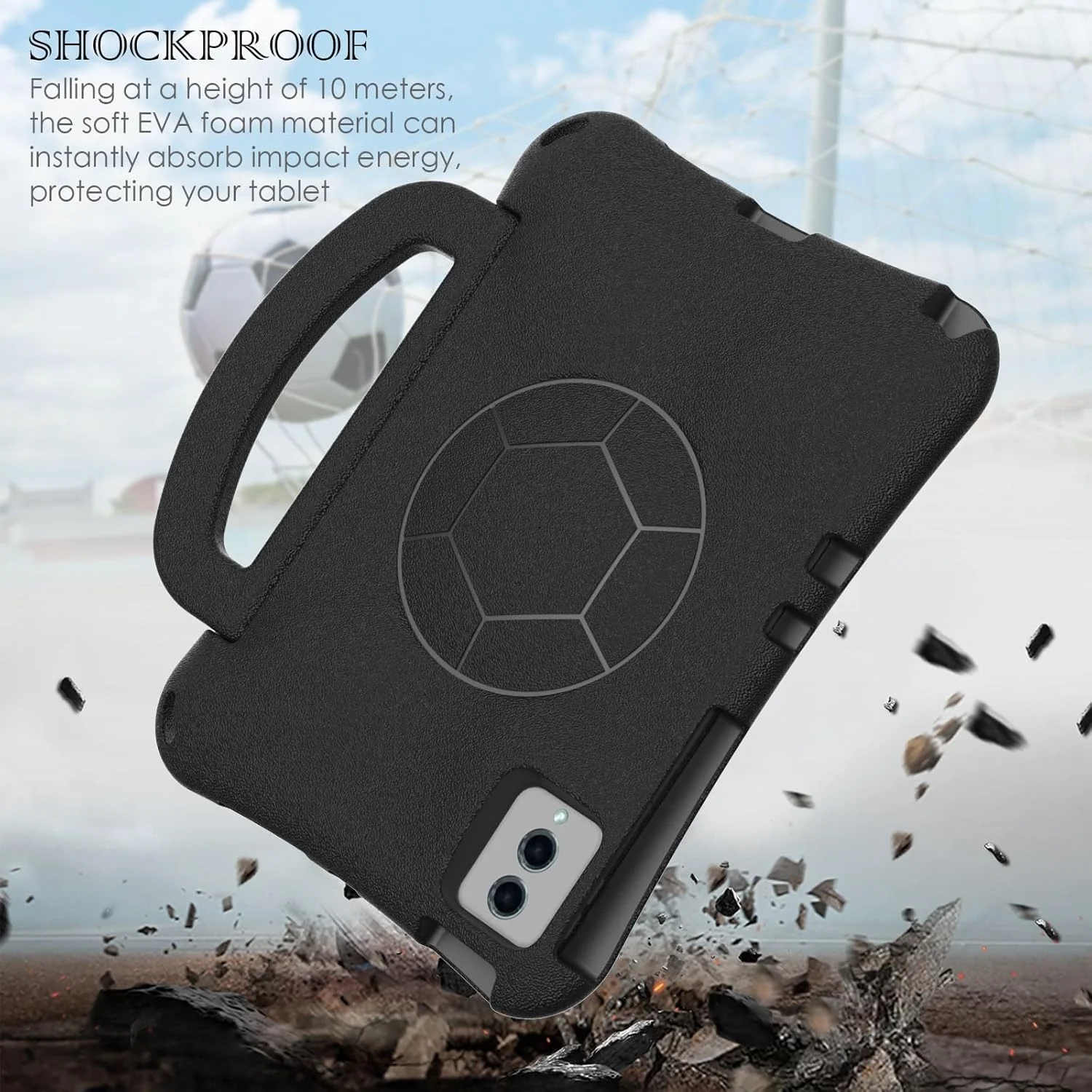 کیف محافظ تبلت، سبک و ضد ضربه، سازگار با تبلت سامسونگ گلکسی S9 FE 11 اینچ SM-X510/516 (2023)، مناسب برای کودکان، دارای دسته و پایه. لوازم جانبی تبلت کیف محافظ تبلت، سبک و ضد ضربه، سازگار با تبلت سامسونگ گلکسی S9 FE 11 اینچ SM-X510/516 (2023)، مناسب برای کودکان، دارای دسته و پایه. لوازم جانبی تبلت