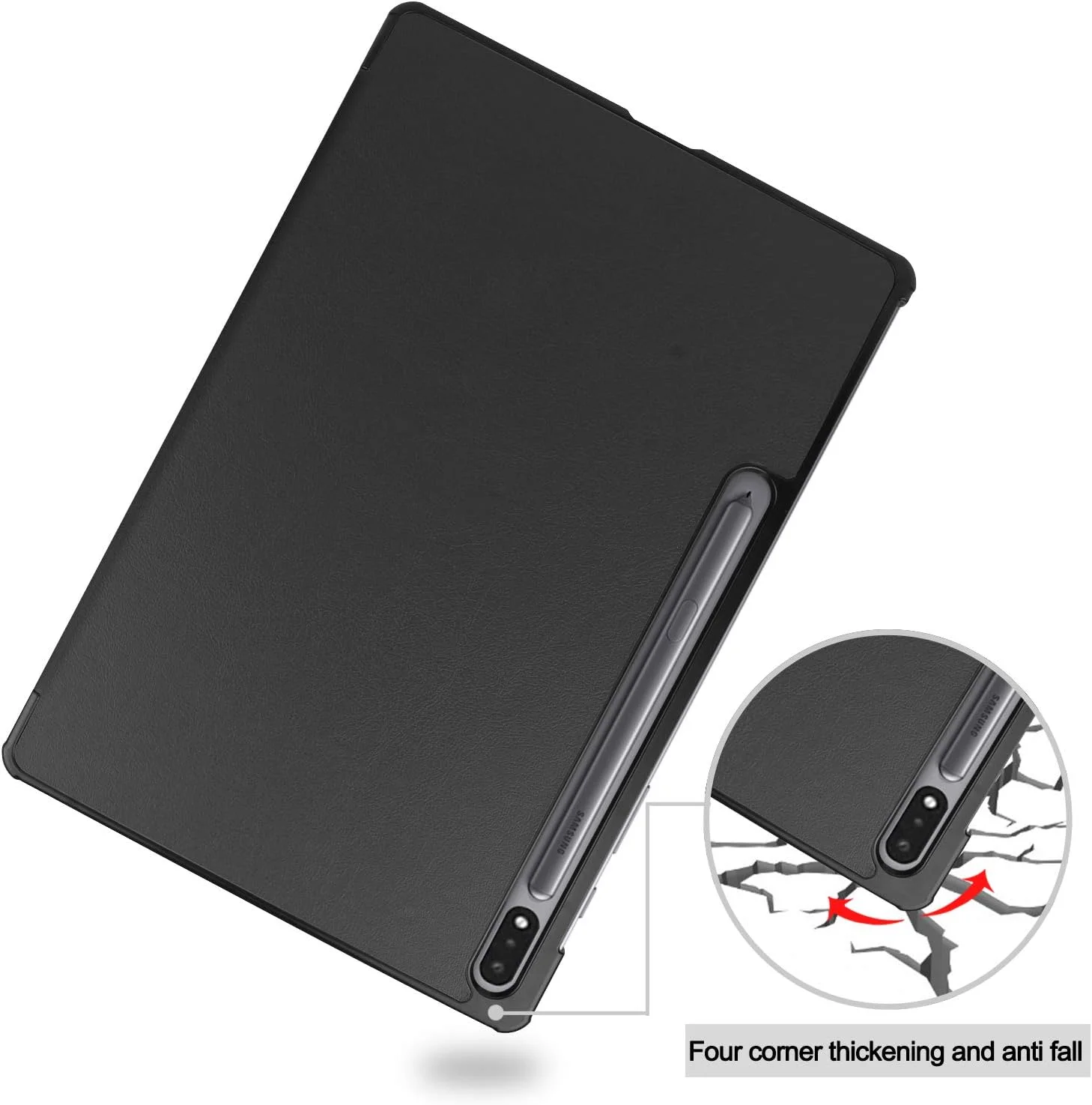 کیف تبلت RanTuo برای Samsung Galaxy Tab S7 FE، چرم PU، سبک و نازک، ضد آب، ضد گرد و غبار، قاب محافظ ضد افتادن برای Samsung Galaxy Tab S7 FE. (مشکی) کیف تبلت RanTuo برای Samsung Galaxy Tab S7 FE، چرم PU، سبک و نازک، ضد آب، ضد گرد و غبار، قاب محافظ ضد افتادن برای Samsung Galaxy Tab S7 FE. (مشکی)
