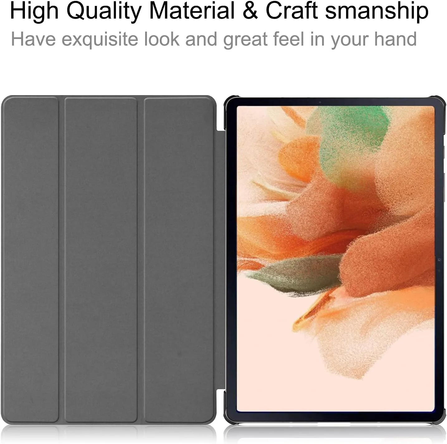 کیف تبلت RanTuo برای Samsung Galaxy Tab S7 FE، چرم PU، سبک و نازک، ضد آب، ضد گرد و غبار، قاب محافظ ضد افتادن برای Samsung Galaxy Tab S7 FE. (مشکی) کیف تبلت RanTuo برای Samsung Galaxy Tab S7 FE، چرم PU، سبک و نازک، ضد آب، ضد گرد و غبار، قاب محافظ ضد افتادن برای Samsung Galaxy Tab S7 FE. (مشکی)