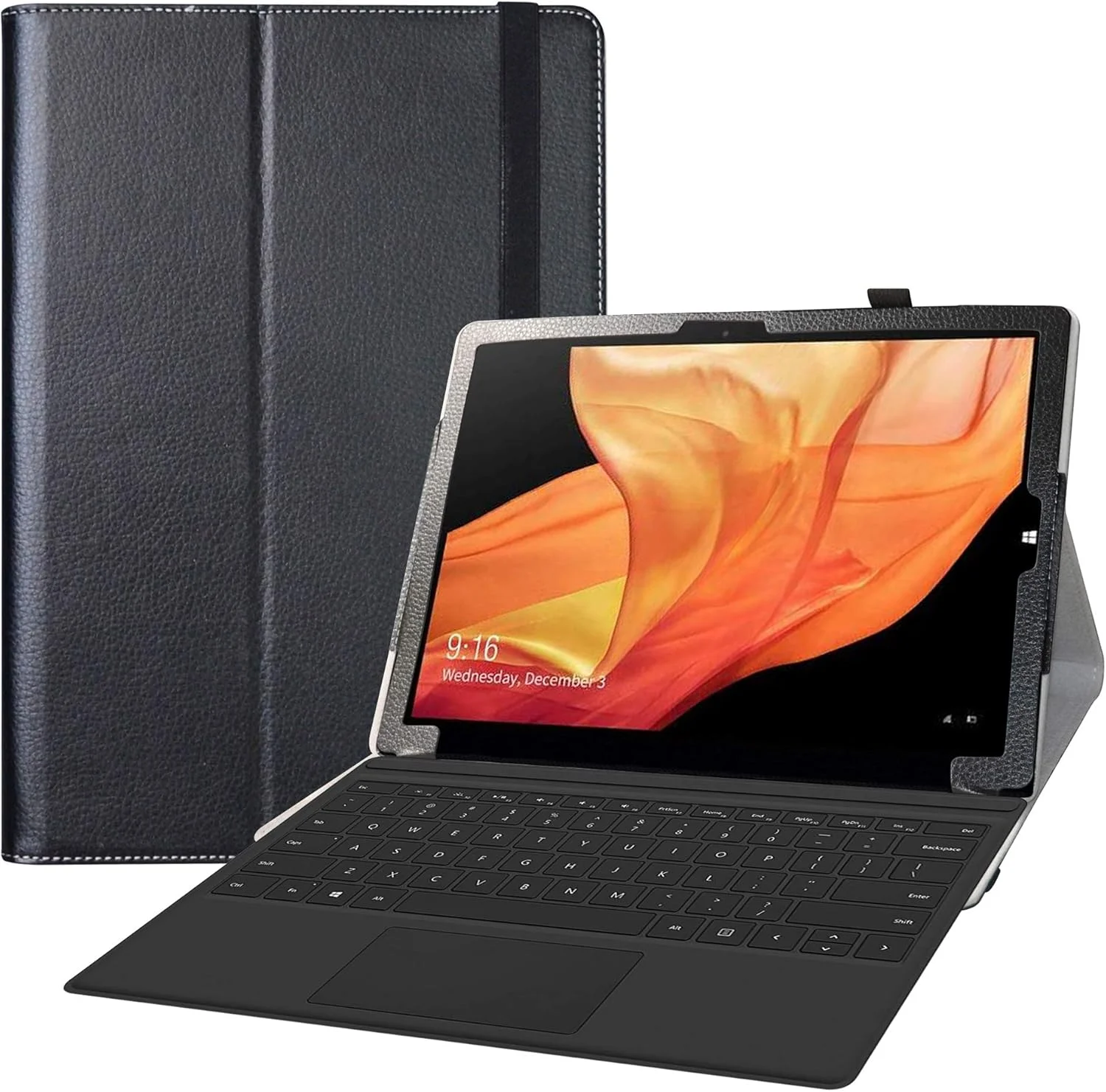 کیف تبلت Bige برای تبلت CHUWI UBook Pro، کیف چرمی تاشو با قابلیت استند دو حالته برای تبلت 12.3 اینچی CHUWI UBook Pro (مناسب برای تبلت 11.6 اینچی CHUWI UBook نیست)، مشکی کیف تبلت Bige برای تبلت CHUWI UBook Pro، کیف چرمی تاشو با قابلیت استند دو حالته برای تبلت 12.3 اینچی CHUWI UBook Pro (مناسب برای تبلت 11.6 اینچی CHUWI UBook نیست)، مشکی