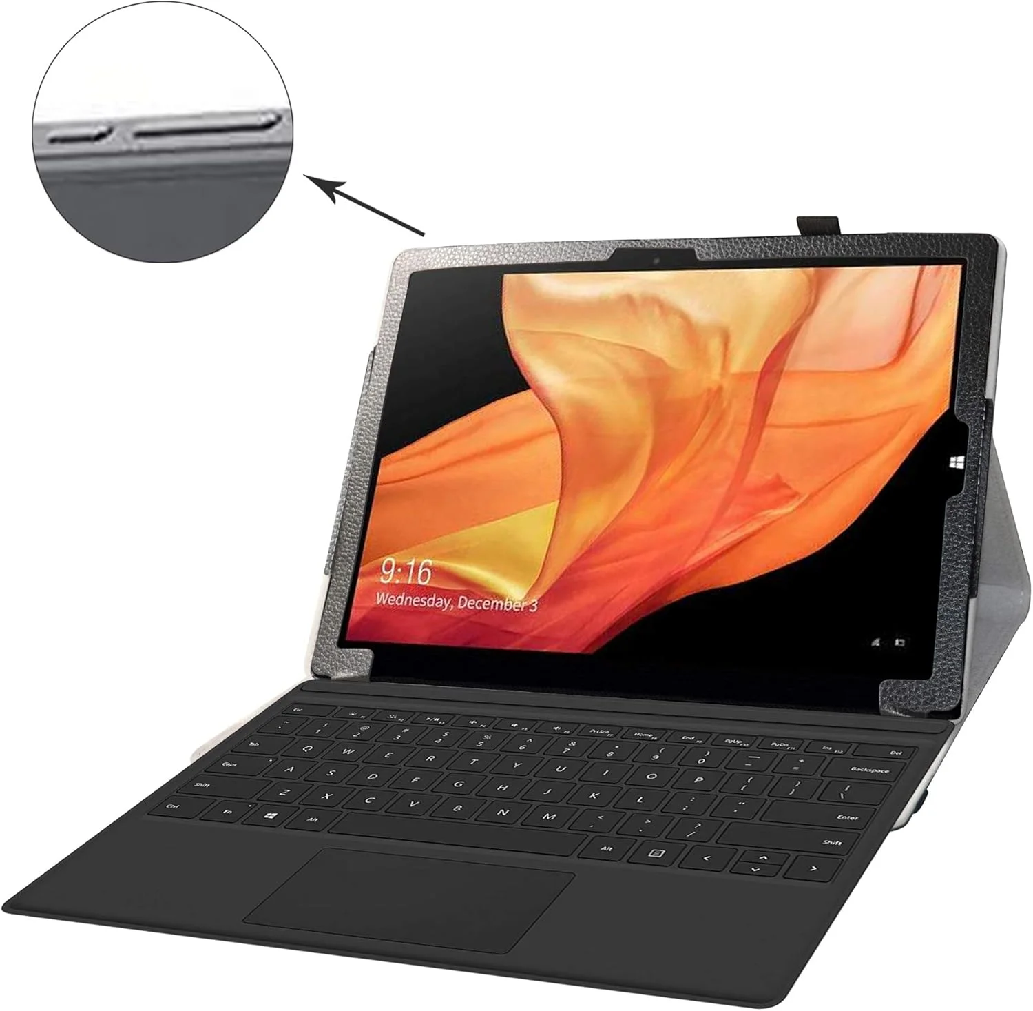 کیف تبلت Bige برای تبلت CHUWI UBook Pro، کیف چرمی تاشو با قابلیت استند دو حالته برای تبلت 12.3 اینچی CHUWI UBook Pro (مناسب برای تبلت 11.6 اینچی CHUWI UBook نیست)، مشکی کیف تبلت Bige برای تبلت CHUWI UBook Pro، کیف چرمی تاشو با قابلیت استند دو حالته برای تبلت 12.3 اینچی CHUWI UBook Pro (مناسب برای تبلت 11.6 اینچی CHUWI UBook نیست)، مشکی