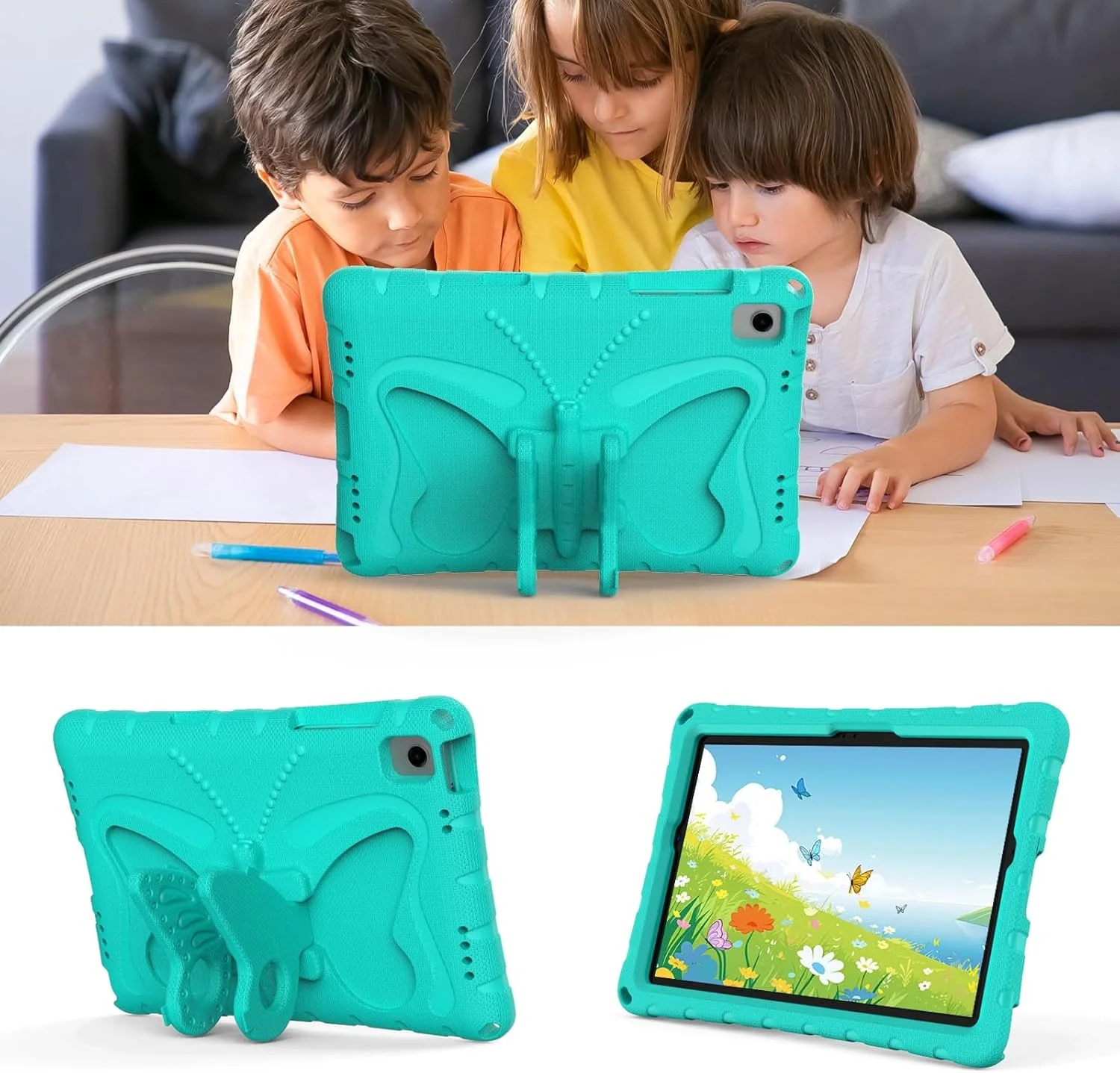 کیف تبلت مناسب برای تبلت سامسونگ گلکسی تب A9 پلاس / A9+ 5G 11 اینچ 2023 مدل SM-X210 SM-X215 SM-X216 SM-X218، کیف محافظ سبک EVA به همراه بند کیف تبلت مناسب برای تبلت سامسونگ گلکسی تب A9 پلاس / A9+ 5G 11 اینچ 2023 مدل SM-X210 SM-X215 SM-X216 SM-X218، کیف محافظ سبک EVA به همراه بند