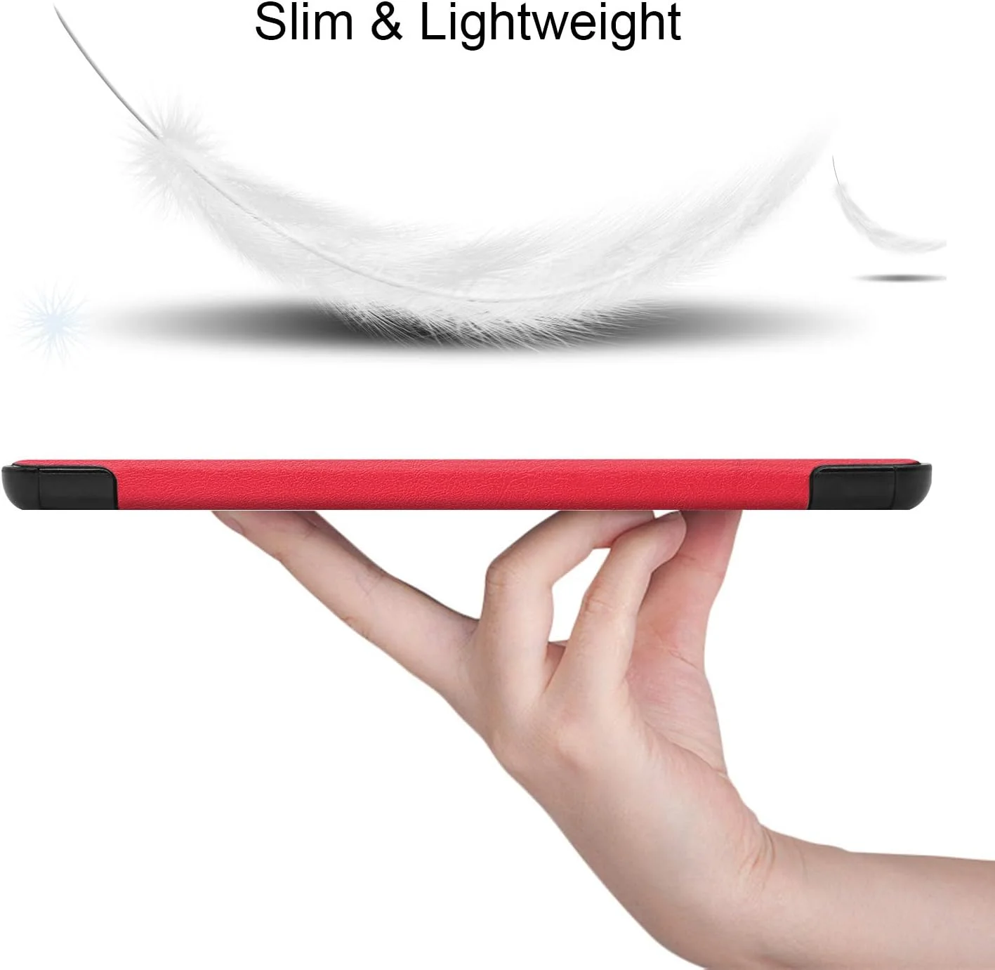 کیف تبلت RanTuo برای Samsung Galaxy Tab S9 FE، چرم PU، سبک و نازک، ضد آب، ضد گرد و غبار، کیف محافظ ضد افتادن برای Samsung Galaxy Tab S9 FE. (قرمز) کیف تبلت RanTuo برای Samsung Galaxy Tab S9 FE، چرم PU، سبک و نازک، ضد آب، ضد گرد و غبار، کیف محافظ ضد افتادن برای Samsung Galaxy Tab S9 FE. (قرمز)