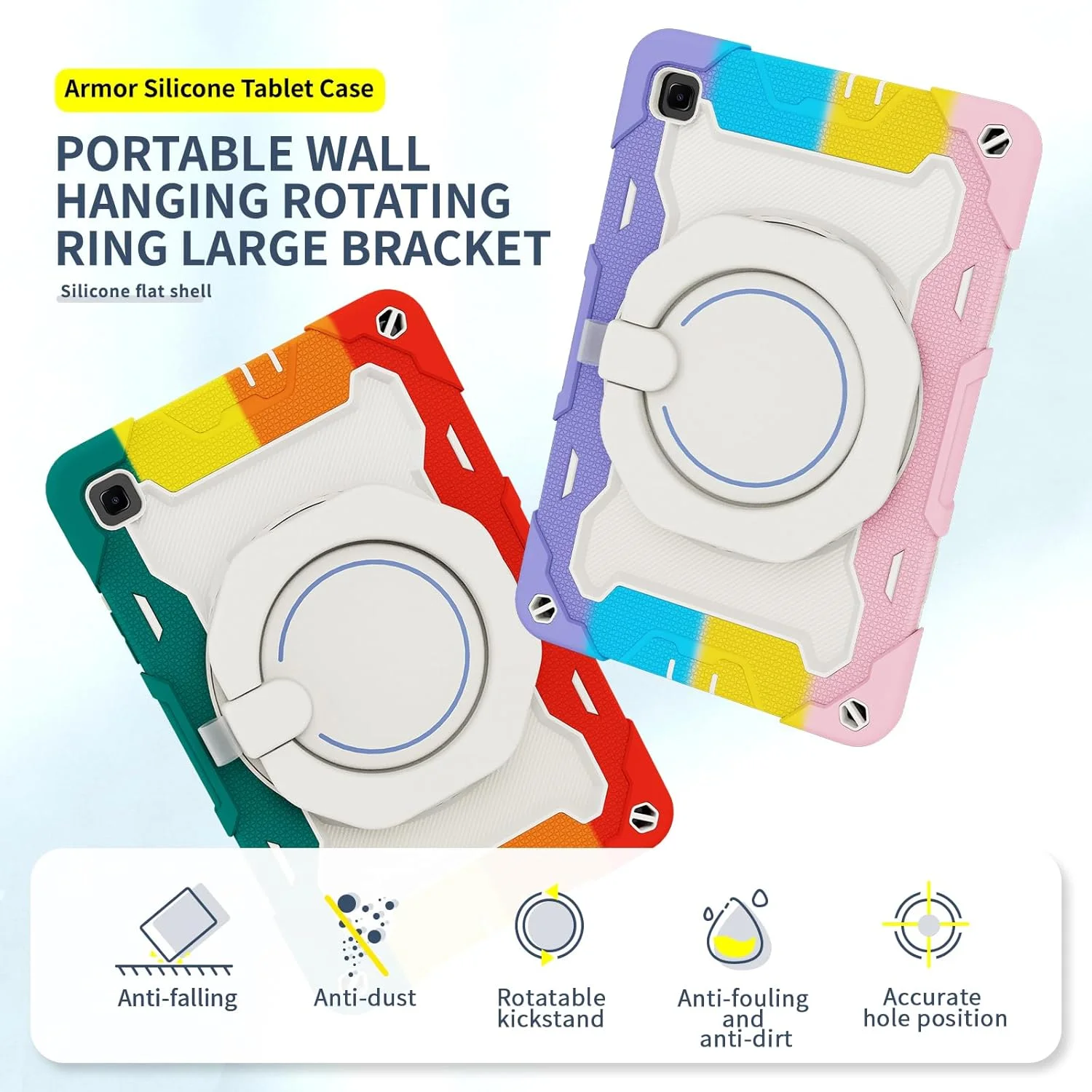 کیف سیلیکونی تبلت nincyee برای Samsung Galaxy Tab S6 Lite 10.4 اینچ، قاب محافظ سنگین و ضد ضربه با نگهدارنده مداد، بند شانه، حلقه بزرگ چرخان و پایه آویز برای کودکان کیف سیلیکونی تبلت nincyee برای Samsung Galaxy Tab S6 Lite 10.4 اینچ، قاب محافظ سنگین و ضد ضربه با نگهدارنده مداد، بند شانه، حلقه بزرگ چرخان و پایه آویز برای کودکان