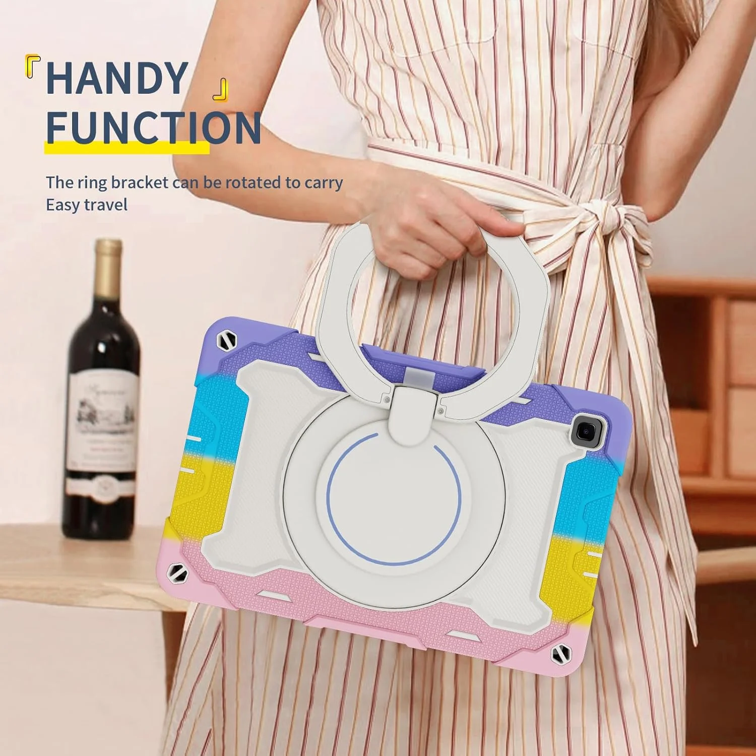 کیف سیلیکونی تبلت nincyee برای Samsung Galaxy Tab S6 Lite 10.4 اینچ، قاب محافظ سنگین و ضد ضربه با نگهدارنده مداد، بند شانه، حلقه بزرگ چرخان و پایه آویز برای کودکان کیف سیلیکونی تبلت nincyee برای Samsung Galaxy Tab S6 Lite 10.4 اینچ، قاب محافظ سنگین و ضد ضربه با نگهدارنده مداد، بند شانه، حلقه بزرگ چرخان و پایه آویز برای کودکان