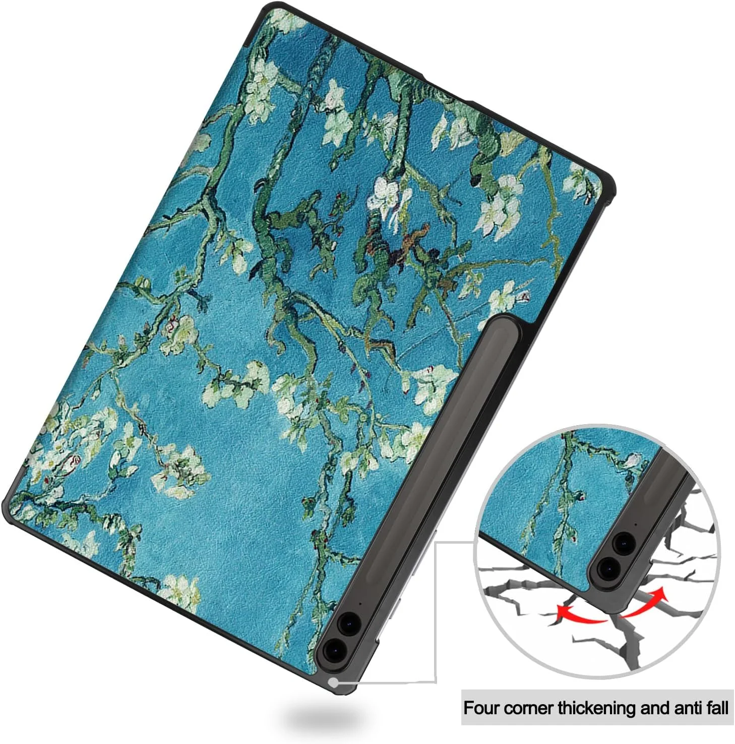 کیف تبلت RanTuo برای Samsung Galaxy Tab S9 FE Plus، چرم PU، سبک و نازک، ضد آب، ضد گرد و غبار، قاب محافظ ضد افتادن برای Samsung Galaxy Tab S9 FE Plus (شکوفه زردآلو) کیف تبلت RanTuo برای Samsung Galaxy Tab S9 FE Plus، چرم PU، سبک و نازک، ضد آب، ضد گرد و غبار، قاب محافظ ضد افتادن برای Samsung Galaxy Tab S9 FE Plus (شکوفه زردآلو)