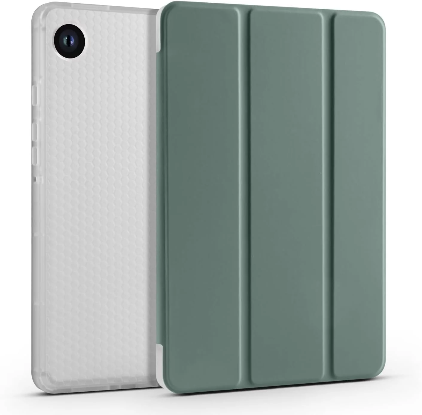 کیف تبلت سازگار با Samsung Galaxy Tab A9 Plus SM-X210/SM-216/SM-X218 11 اینچی، کیف محافظ باریک و سبک، کاور هوشمند، کاور ضد ضربه با قاب پشتی شفاف و جای مداد