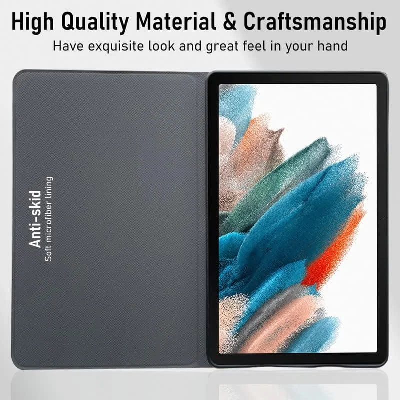 کاور تبلت طرح گوزن Robustrion با قابلیت استند برای Samsung Galaxy Tab A8 10.5 اینچ [SM-X200/X205/X207] 2022 - رنگ قرمز شرابی