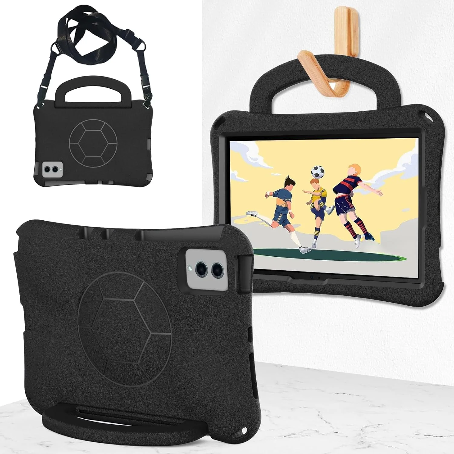 Tablet Protection Lightweight shockproof case Compatible with tablet Samsung Galaxy S9 FE 11" SM-X510/516 (2023), suitable Compatible with children, with handle and stand. tablet accessory