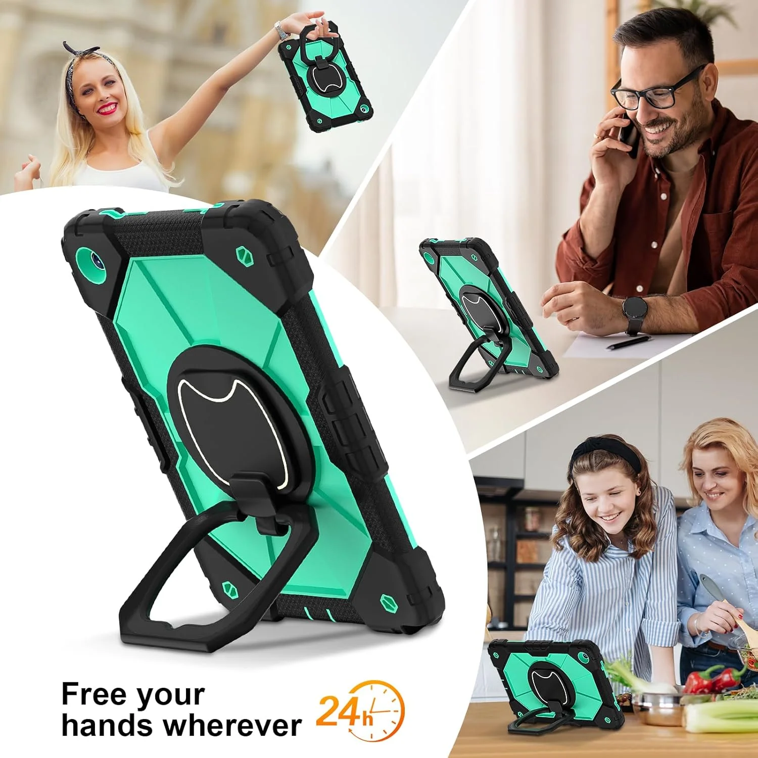 کاور تبلت ERDARARIPRO مناسب برای تبلت سامسونگ گلکسی تب A9 پلاس 11 اینچ (SM-X216B) (2023)، کاور محافظ جهانی کودکانه با جای قلم، استند، دسته، بند شانه ای برای کودکان، مردان، مشکی، نعنایی کاور تبلت ERDARARIPRO مناسب برای تبلت سامسونگ گلکسی تب A9 پلاس 11 اینچ (SM-X216B) (2023)، کاور محافظ جهانی کودکانه با جای قلم، استند، دسته، بند شانه ای برای کودکان، مردان، مشکی، نعنایی