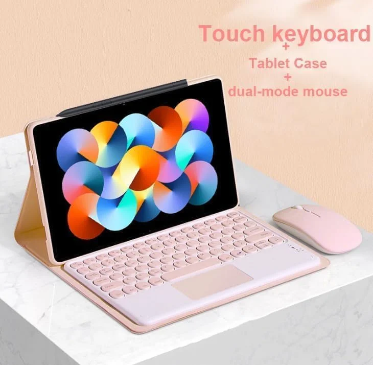 Gruattreay Arabic and English Keyboard Case Compatible with Samsung Galaxy Tab A9 Plus (X210/X215/X216), Retro Round Key with Mouse Color Keyboard With Touch Keyboard Cover (Dark Green-mouse) Gruattreay Arabic and English Keyboard Case Compatible with Samsung Galaxy Tab A9 Plus (X210/X215/X216), Retro Round Key with Mouse Color Keyboard With Touch Keyboard Cover (Dark Green-mouse)