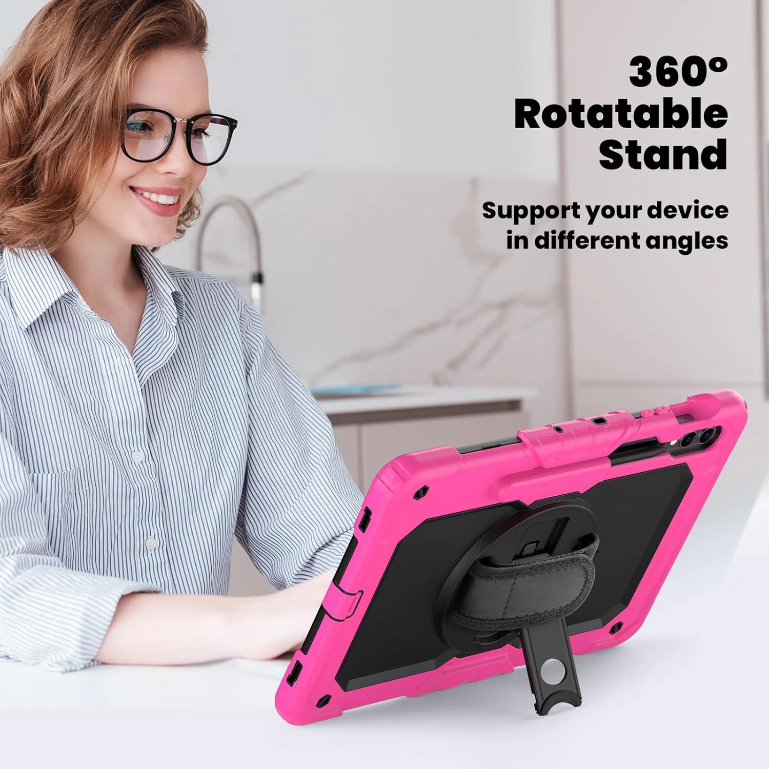 کیف محافظ تبلت مقاوم Nincyee برای Samsung Galaxy Tab S10+ Plus 12.4 اینچ، کاور سیلیکونی ضد ضربه رنگین کمانی 3 در 1 با نگهدارنده مداد، بند شانه، بند دستی، پایه تاشو کیف محافظ تبلت مقاوم Nincyee برای Samsung Galaxy Tab S10+ Plus 12.4 اینچ، کاور سیلیکونی ضد ضربه رنگین کمانی 3 در 1 با نگهدارنده مداد، بند شانه، بند دستی، پایه تاشو