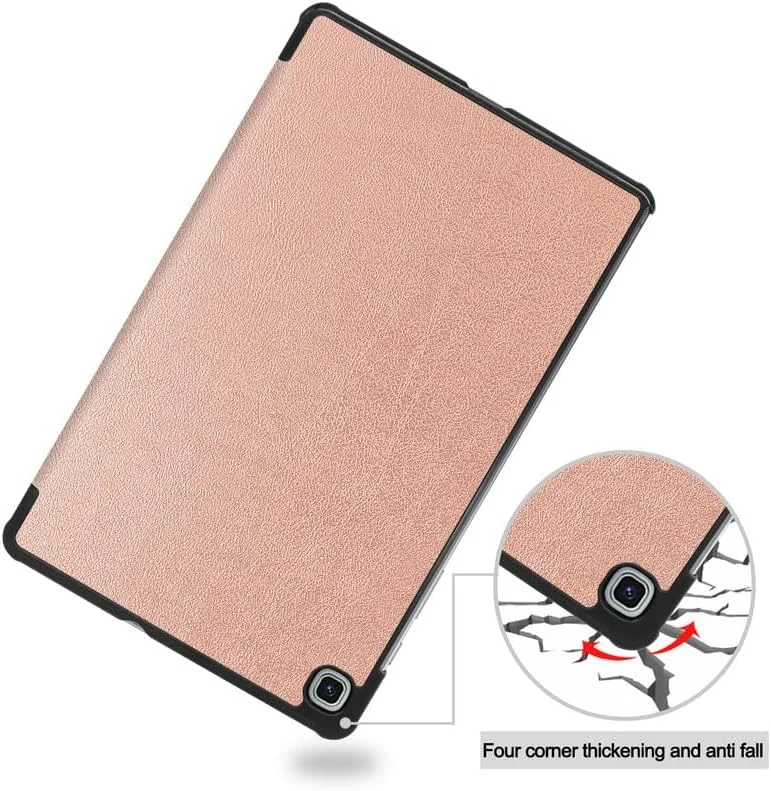 کیف تبلت برای سامسونگ گلکسی تب S6 لایت 10.4 اینچ (SM-P610/P613/P615/P619/P620/P625)، کاور سه تایی استند با نگهدارنده مداد، خواب/بیداری خودکار، پشت TPU نرم، کاور محافظ باریک، طلایی کیف تبلت برای سامسونگ گلکسی تب S6 لایت 10.4 اینچ (SM-P610/P613/P615/P619/P620/P625)، کاور سه تایی استند با نگهدارنده مداد، خواب/بیداری خودکار، پشت TPU نرم، کاور محافظ باریک، طلایی