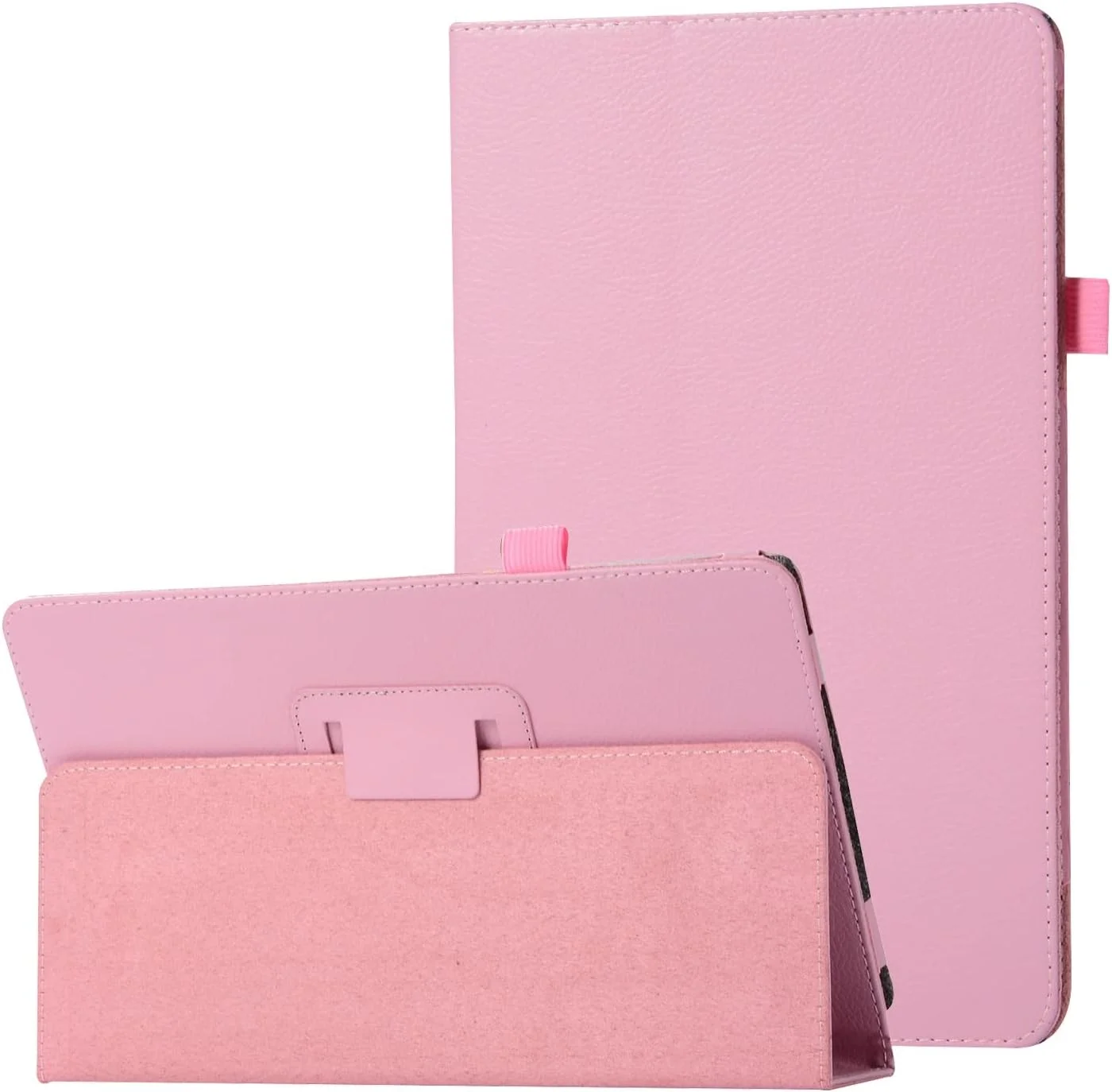 کیف چرمی محافظ تبلت با بافت محافظتی سازگار با تبلت سامسونگ گلکسی نوت 10.1 (نسخه 2012) N8000، باریک، تاشو، محافظ فولیو، ضد ضربه، دارای نگهدارنده