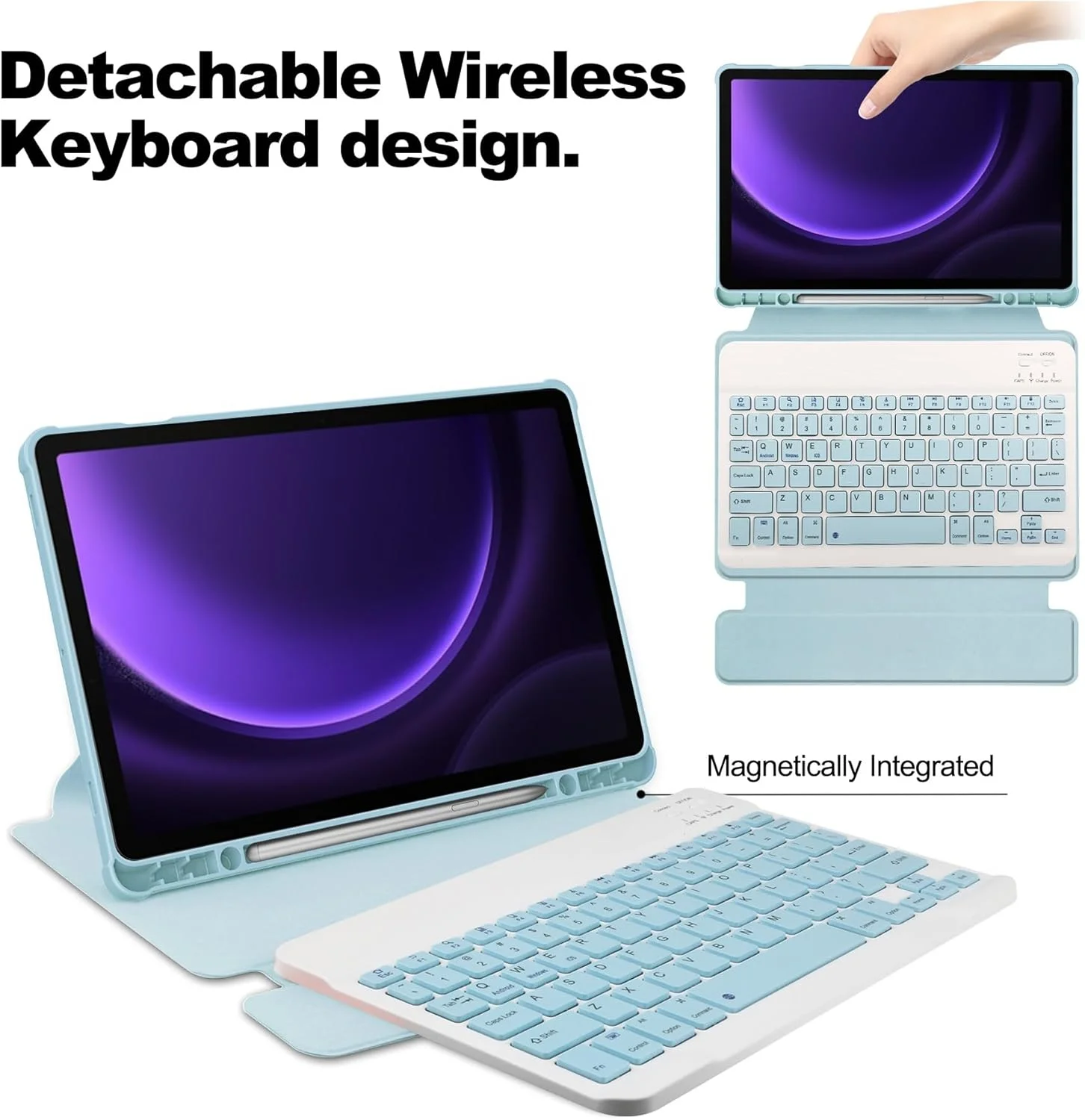 Travel with Tablet Smart Tablet Case Compatible with Samsung Galaxy Tab S9 FE Case SM-X510/SM-X516 11 Inch Case with Case Compatible with Keyboard Support Compatible with Visuals Travel with Tablet Smart Tablet Case Compatible with Samsung Galaxy Tab S9 FE Case SM-X510/SM-X516 11 Inch Case with Case Compatible with Keyboard Support Compatible with Visuals