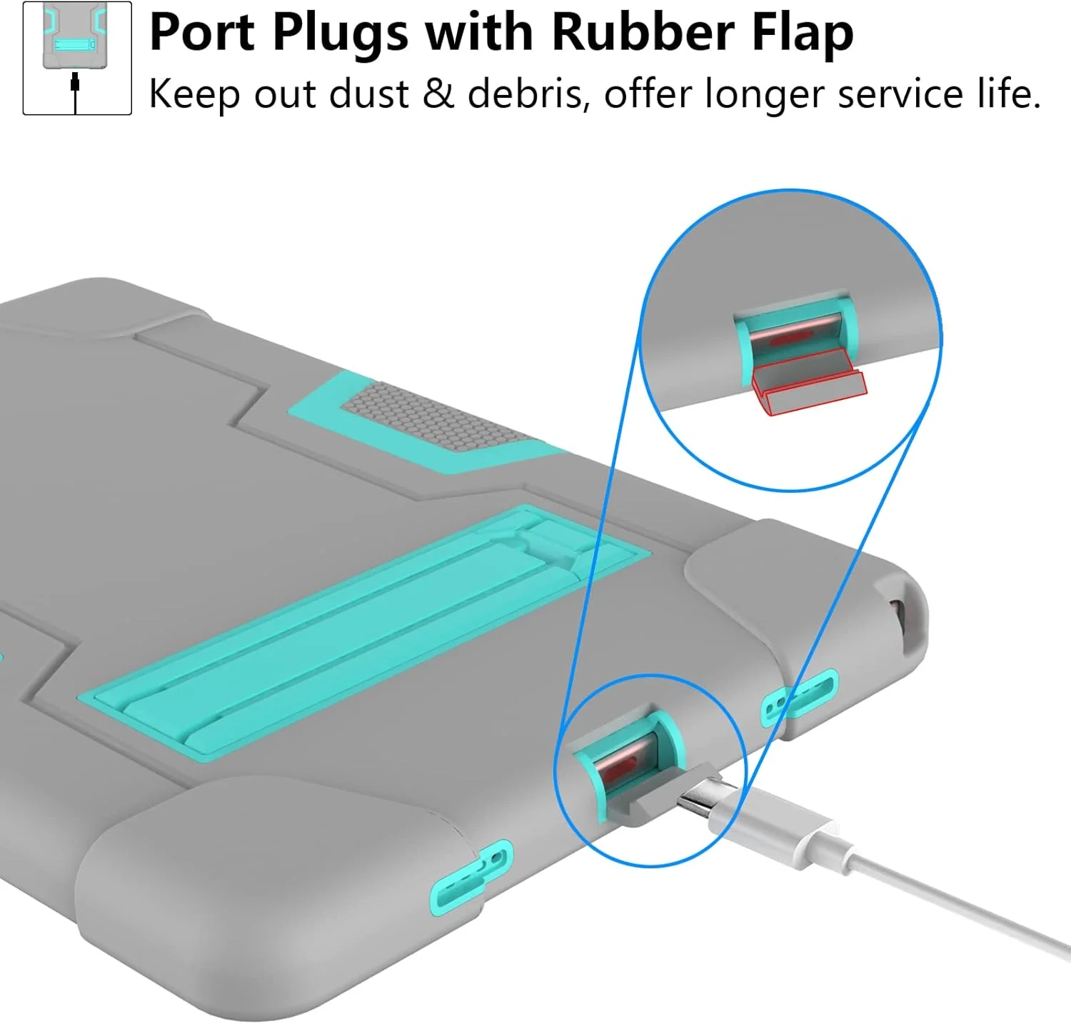 JUNJIU Galaxy Tab A8 10.5 Case, Samsung Galaxy Tab A8 Case with Kickstand, Hybrid Shockproof Rugged Cover for Samsung A8 Tablet Case 10.5 Inch (SM-X200/X205/X207),GREY+AQUA JUNJIU Galaxy Tab A8 10.5 Case, Samsung Galaxy Tab A8 Case with Kickstand, Hybrid Shockproof Rugged Cover for Samsung A8 Tablet Case 10.5 Inch (SM-X200/X205/X207),GREY+AQUA