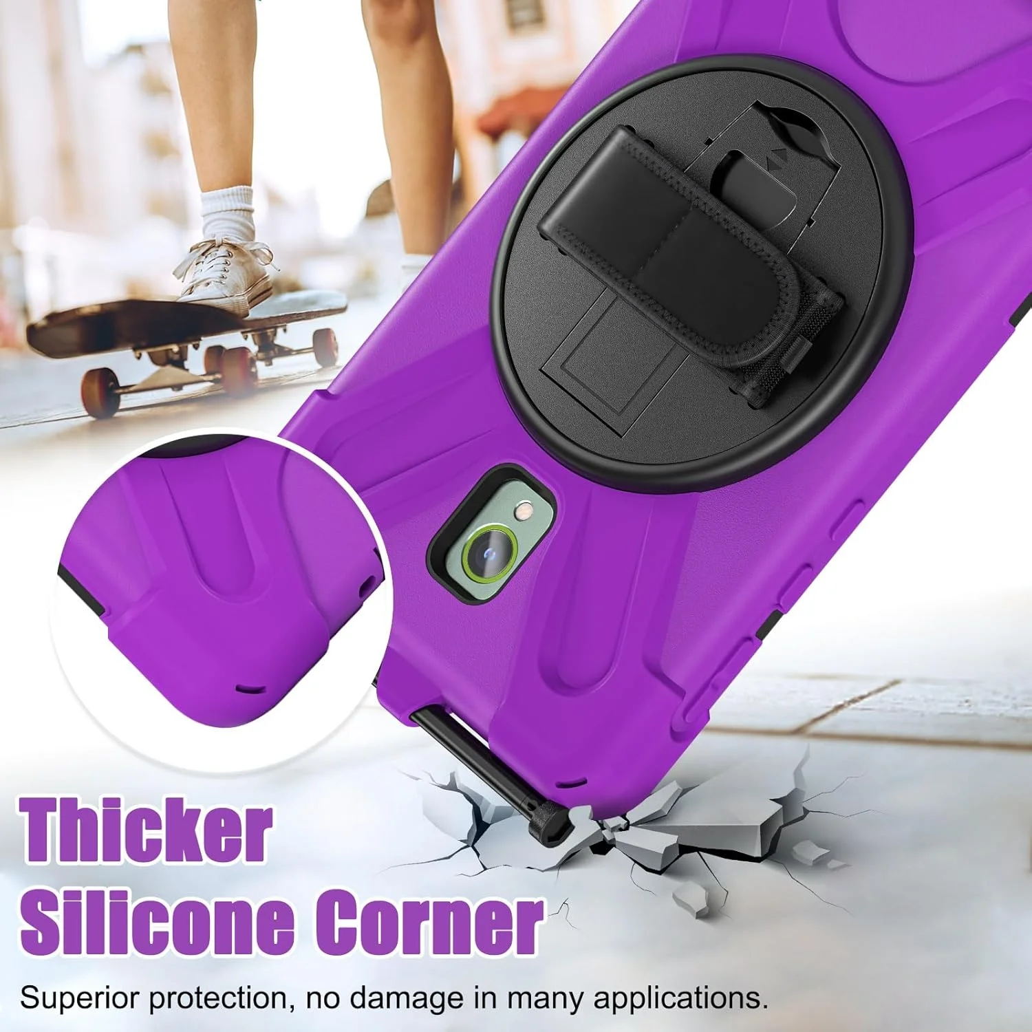 کیف تبلت سازگار با تبلت سامسونگ گلکسی تب اکتیو 5 مدل SM-X300 با صفحه نمایش 8 اینچی، محافظ سنگین و مقاوم در برابر ضربه با جای قلم و بند شانه، سازگار با تبلت سامسونگ تب اکتیو کیف تبلت سازگار با تبلت سامسونگ گلکسی تب اکتیو 5 مدل SM-X300 با صفحه نمایش 8 اینچی، محافظ سنگین و مقاوم در برابر ضربه با جای قلم و بند شانه، سازگار با تبلت سامسونگ تب اکتیو