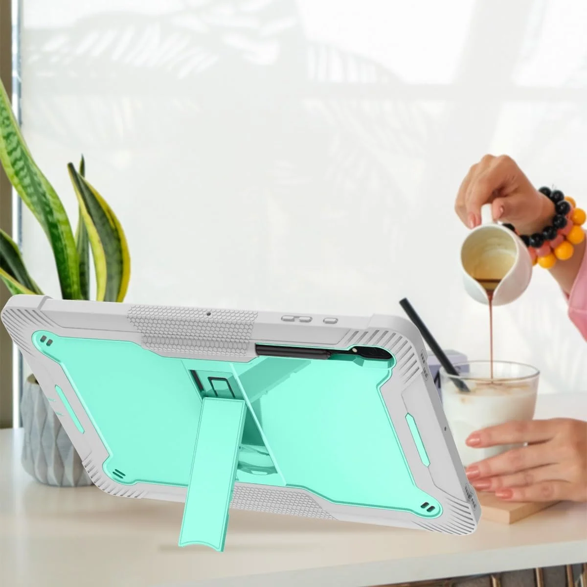 کیف تبلت مسافرتی سازگار با تبلت سامسونگ گلکسی تب S9 Ultra 14.6 اینچ، سازگار با سامسونگ گلکسی تب S9 Ultra با پایه قلم S، قاب محافظ هیبریدی Resista کیف تبلت مسافرتی سازگار با تبلت سامسونگ گلکسی تب S9 Ultra 14.6 اینچ، سازگار با سامسونگ گلکسی تب S9 Ultra با پایه قلم S، قاب محافظ هیبریدی Resista