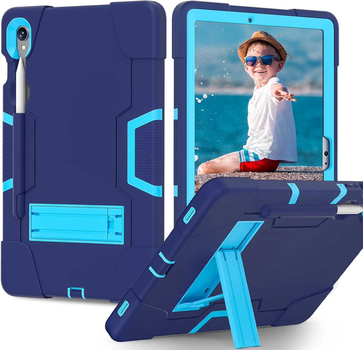 کاور تبلت کودکانه Gruattreay سازگار با تبلت سامسونگ گلکسی تب S9 پلاس 12.4 اینچ 2023، کاور محافظ با جای قلم، سیلیکونی، دارای پایه افقی و عمودی، ضد ضربه کودکانه (آبی) کاور تبلت کودکانه Gruattreay سازگار با تبلت سامسونگ گلکسی تب S9 پلاس 12.4 اینچ 2023، کاور محافظ با جای قلم، سیلیکونی، دارای پایه افقی و عمودی، ضد ضربه کودکانه (آبی)