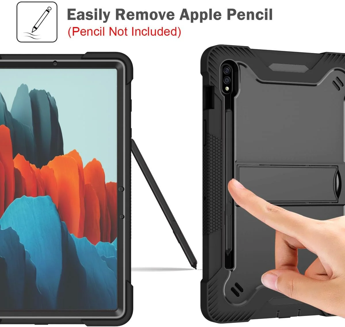 کاور تبلت گرواتری سازگار با سامسونگ گلکسی تب S9 پلاس/تب S9+ 12.6 اینچ - کاور ضد ضربه کودکانه برای گلکسی تب S9 پلاس (صورتی) کاور تبلت گرواتری سازگار با سامسونگ گلکسی تب S9 پلاس/تب S9+ 12.6 اینچ - کاور ضد ضربه کودکانه برای گلکسی تب S9 پلاس (صورتی)