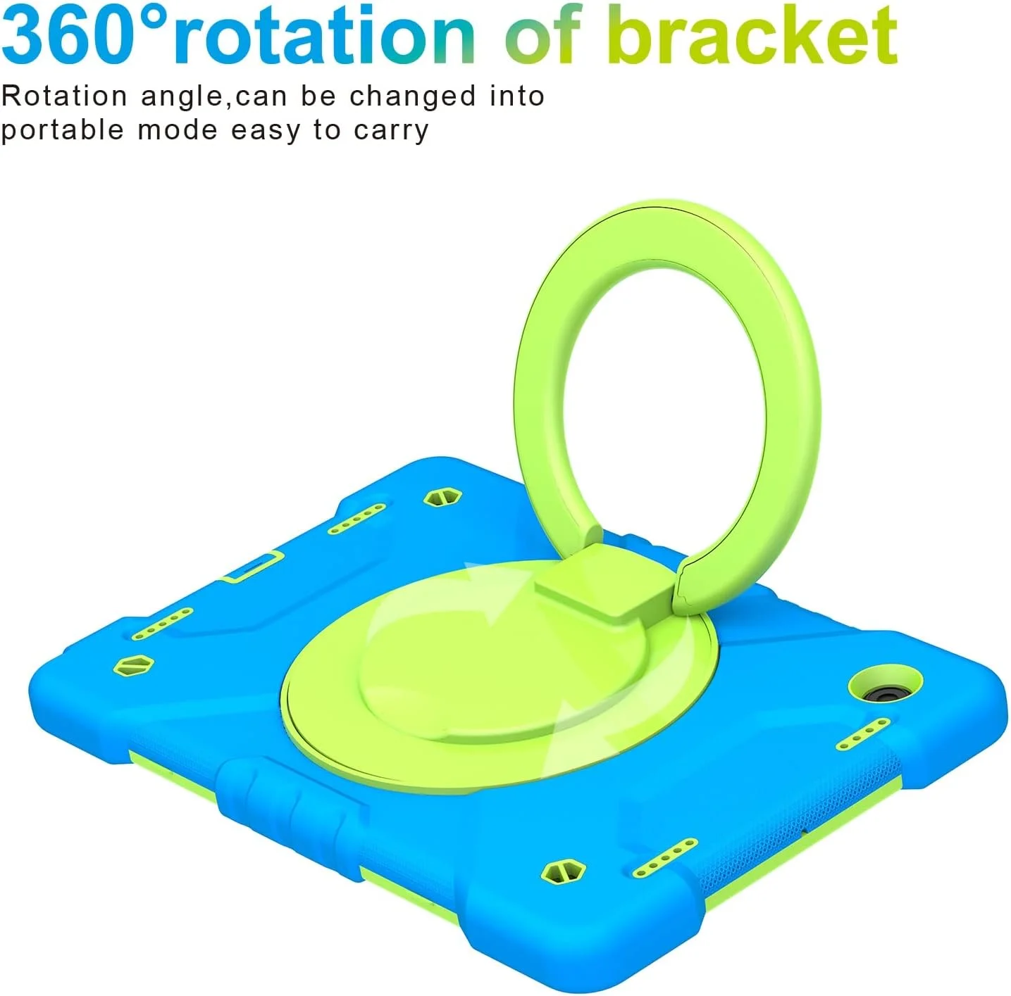 کیف تبلت مسافرتی سازگار با تبلت سامسونگ گلکسی TAB A8 10.5 x200 / x205 (2021)، روکش محافظ مقاوم در برابر ضربه مناسب برای کودکان، با پایه نگهدارنده کیف تبلت مسافرتی سازگار با تبلت سامسونگ گلکسی TAB A8 10.5 x200 / x205 (2021)، روکش محافظ مقاوم در برابر ضربه مناسب برای کودکان، با پایه نگهدارنده