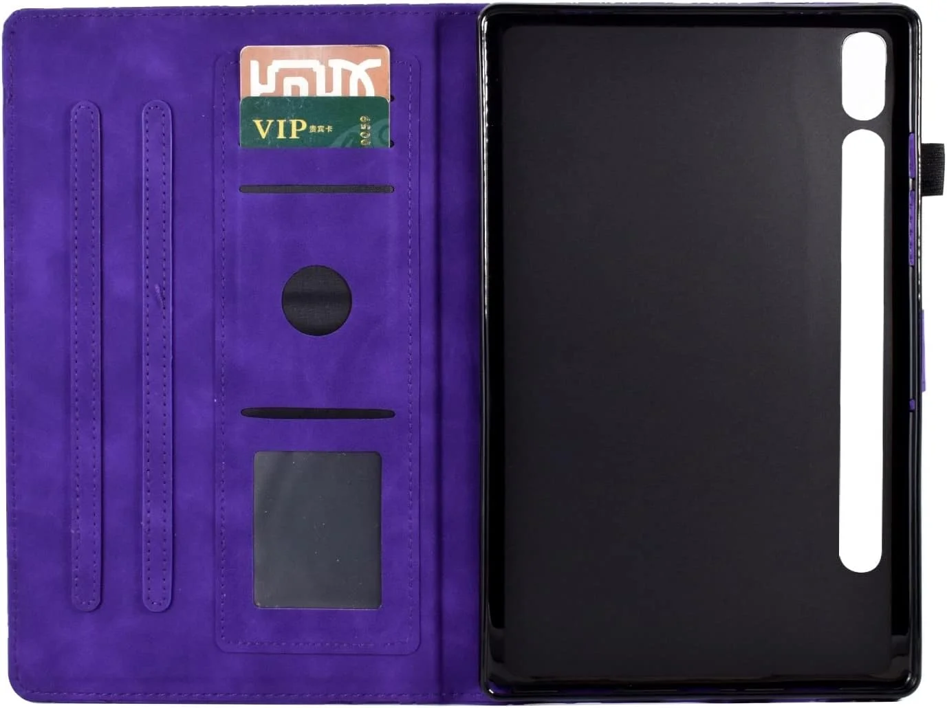 کیف تبلت طرح قدیمی سازگار با Samsung Galaxy Tab S8 SM-X700/SM-X706 و Galaxy Tab S7 2020 SM-T870/SM-T875 11 اینچی، کیف چرمی PU با کیفیت عالی با قابلیت خواب و بیدار شدن خودکار (رنگ: بنفش) کیف تبلت طرح قدیمی سازگار با Samsung Galaxy Tab S8 SM-X700/SM-X706 و Galaxy Tab S7 2020 SM-T870/SM-T875 11 اینچی، کیف چرمی PU با کیفیت عالی با قابلیت خواب و بیدار شدن خودکار (رنگ: بنفش)