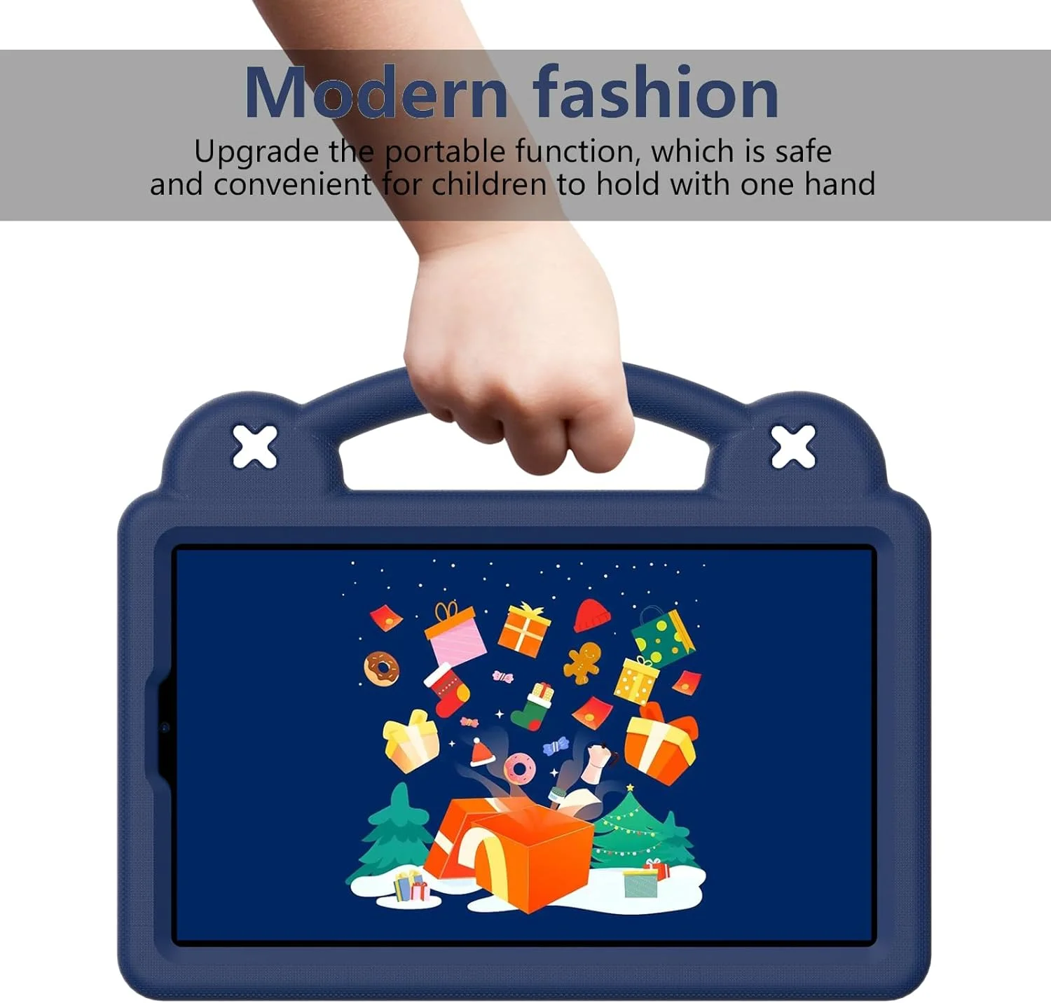 کیف تبلت کودکانه nincyee برای Samsung Galaxy Tab A9 8.7 اینچ 2023 X110/X115/X117، کاور مقاوم در برابر ضربه EVA با پایه تاشو، کیف کارتونی خرس کوچولو با بند شانه برای کودکان