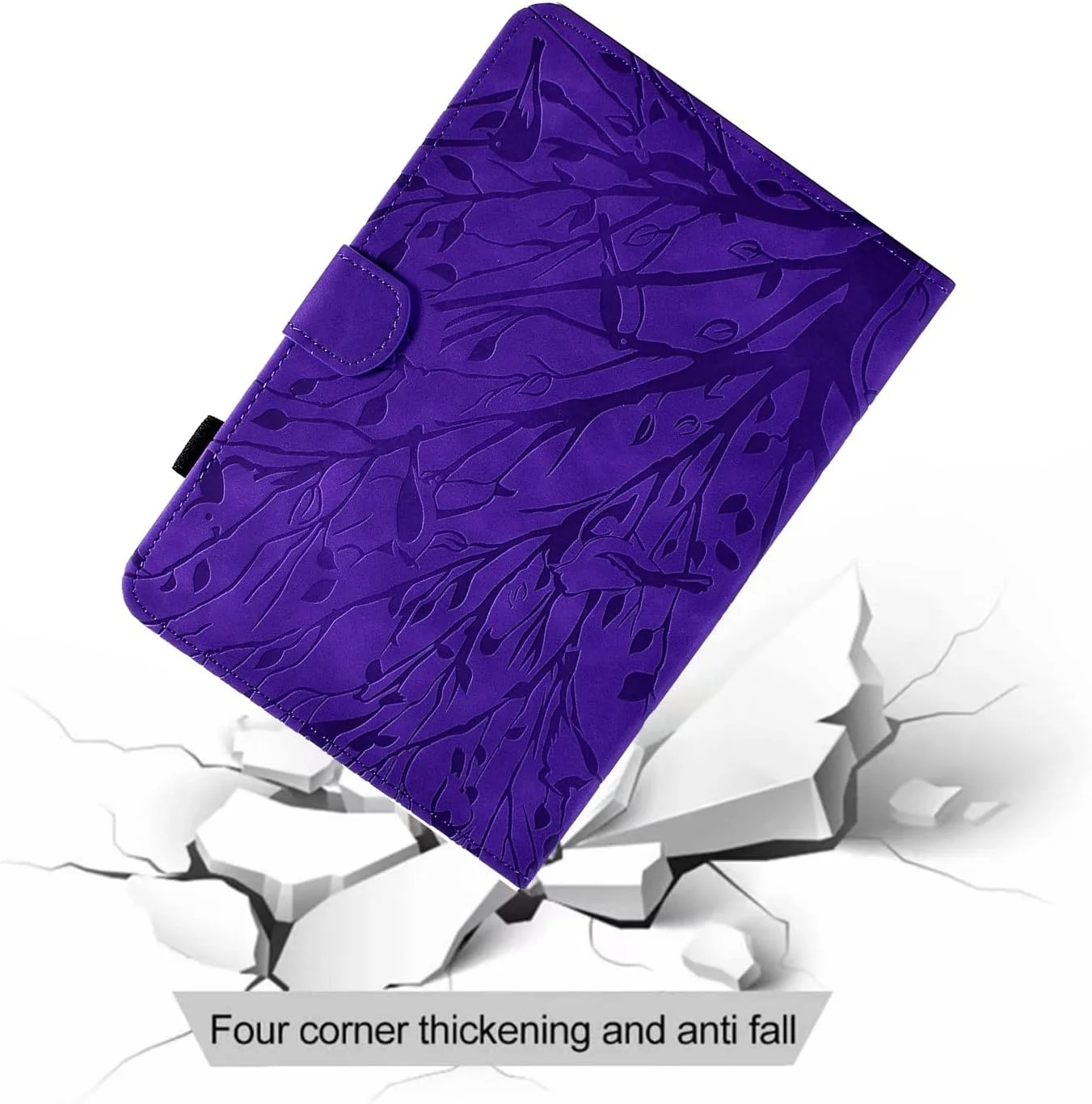 کیف تبلت طرح قدیمی سازگار با Samsung Galaxy Tab S8 SM-X700/SM-X706 و Galaxy Tab S7 2020 SM-T870/SM-T875 11 اینچی، کیف چرمی PU با کیفیت عالی با قابلیت خواب و بیدار شدن خودکار (رنگ: بنفش) کیف تبلت طرح قدیمی سازگار با Samsung Galaxy Tab S8 SM-X700/SM-X706 و Galaxy Tab S7 2020 SM-T870/SM-T875 11 اینچی، کیف چرمی PU با کیفیت عالی با قابلیت خواب و بیدار شدن خودکار (رنگ: بنفش)