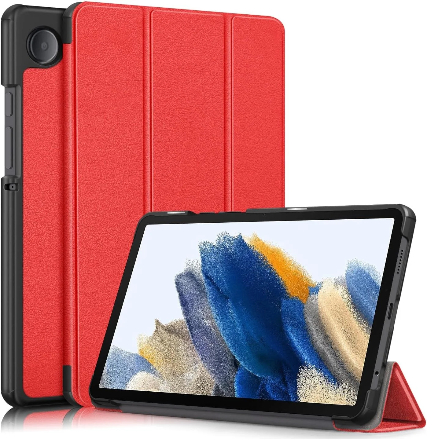 کیف تبلت مسافرتی سازگار با تبلت سامسونگ گلکسی تب A9 مدل 8.7 اینچی 2023 (SM-X110/SM-X115)، کیف تبلت هوشمند سه تایی، کیف فوق العاده باریک و سبک با پایه سخت سازگار با کیف تبلت مسافرتی سازگار با تبلت سامسونگ گلکسی تب A9 مدل 8.7 اینچی 2023 (SM-X110/SM-X115)، کیف تبلت هوشمند سه تایی، کیف فوق العاده باریک و سبک با پایه سخت سازگار با