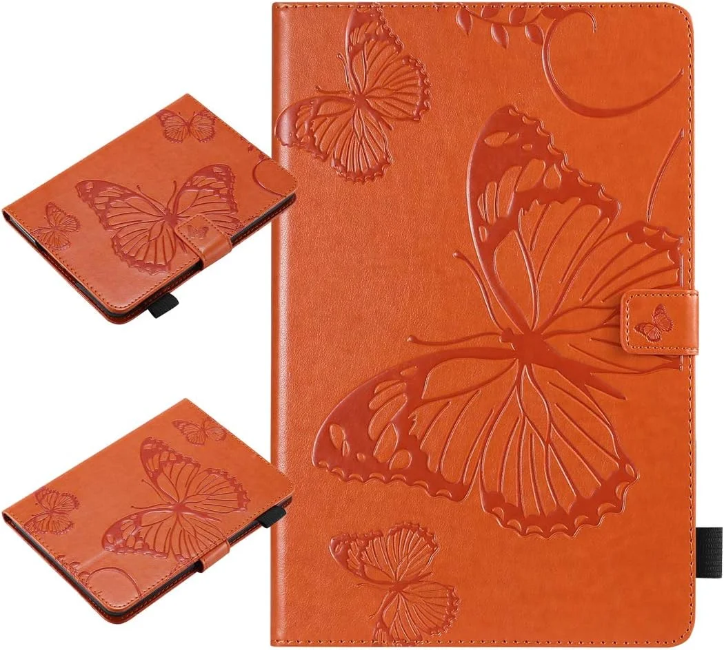 کیف تبلت Yiizy برای Samsung Galaxy Tab S4 T830 T835، کیف چرمی تاشو طرح پروانه، باریک و سبک، دارای استند، محافظ تاشو با جای کارت شناسایی و کارت اعتباری، جیب و بند مغناطیسی (نارنجی) کیف تبلت Yiizy برای Samsung Galaxy Tab S4 T830 T835، کیف چرمی تاشو طرح پروانه، باریک و سبک، دارای استند، محافظ تاشو با جای کارت شناسایی و کارت اعتباری، جیب و بند مغناطیسی (نارنجی)