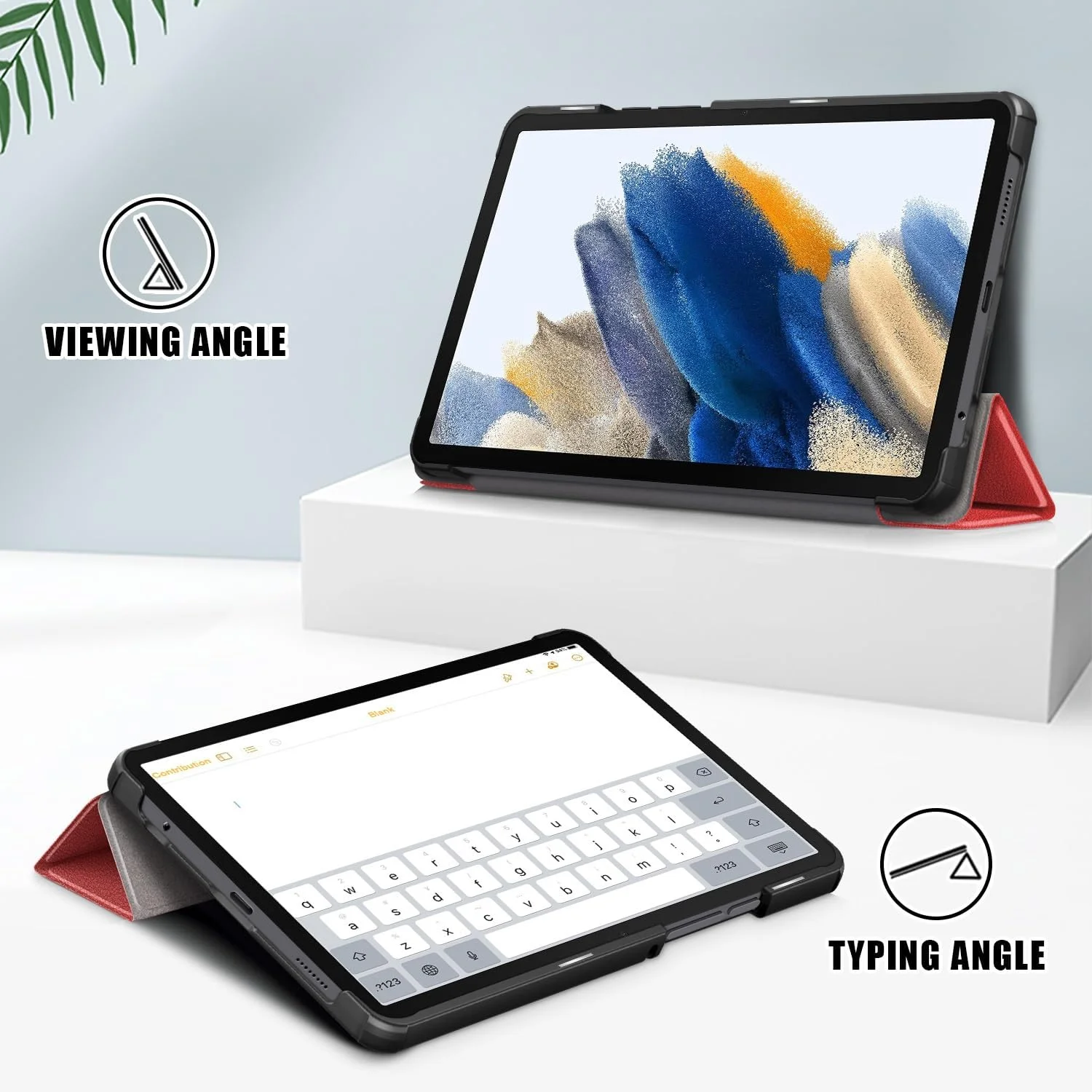 کیف تبلت مسافرتی سازگار با تبلت سامسونگ گلکسی تب A9 مدل 8.7 اینچی 2023 (SM-X110/SM-X115)، کیف تبلت هوشمند سه تایی، کیف فوق العاده باریک و سبک با پایه سخت سازگار کیف تبلت مسافرتی سازگار با تبلت سامسونگ گلکسی تب A9 مدل 8.7 اینچی 2023 (SM-X110/SM-X115)، کیف تبلت هوشمند سه تایی، کیف فوق العاده باریک و سبک با پایه سخت سازگار