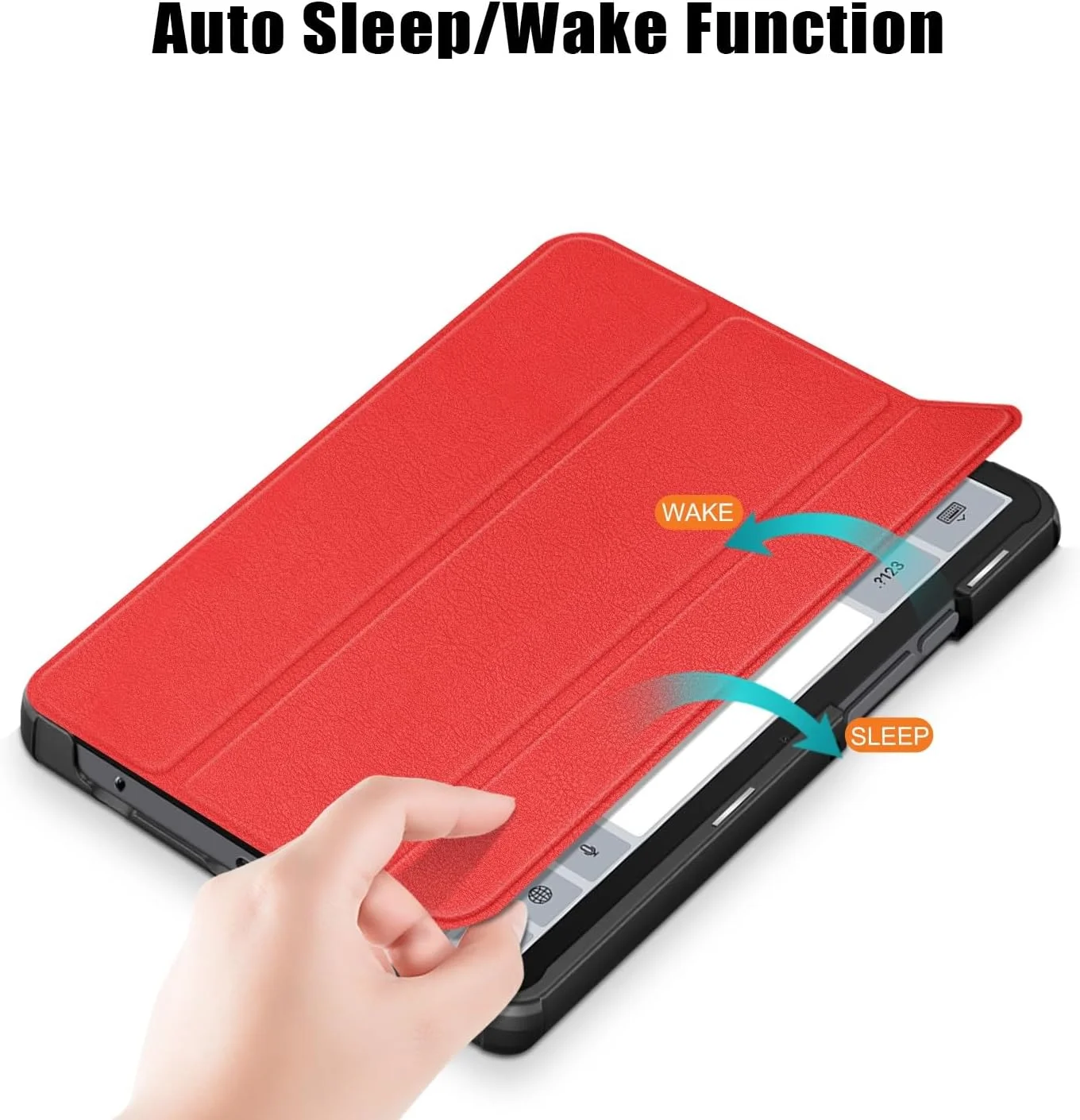 کیف تبلت مسافرتی سازگار با تبلت سامسونگ گلکسی تب A9 مدل 8.7 اینچی 2023 (SM-X110/SM-X115)، کیف تبلت هوشمند سه تایی، کیف فوق العاده باریک و سبک با پایه سخت سازگار کیف تبلت مسافرتی سازگار با تبلت سامسونگ گلکسی تب A9 مدل 8.7 اینچی 2023 (SM-X110/SM-X115)، کیف تبلت هوشمند سه تایی، کیف فوق العاده باریک و سبک با پایه سخت سازگار