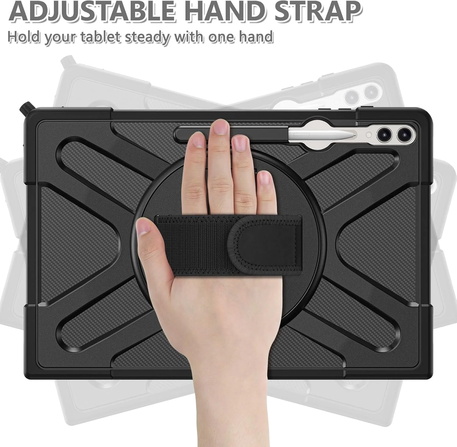 کاور تبلت سازگار با سامسونگ گلکسی تب S10 Ultra 14.6 اینچ 2024 مدل SM-X920 با پایه 360 درجه + جای قلم سازگار با کیبورد تایپ، ضد ضربه و محافظتی کاور تبلت سازگار با سامسونگ گلکسی تب S10 Ultra 14.6 اینچ 2024 مدل SM-X920 با پایه 360 درجه + جای قلم سازگار با کیبورد تایپ، ضد ضربه و محافظتی