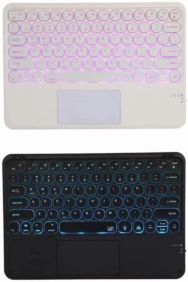 کیبورد Gruattreay سازگار با تبلت سامسونگ گلکسی تب S9 FE Plus 2023 سایز 12.4 اینچ به همراه جای قلم، کیبورد با نور پس زمینه 7 رنگ به همراه تاچ پد + ماوس، کاور استند PU برای تبلت (آسمانی به همراه ماوس) کیبورد Gruattreay سازگار با تبلت سامسونگ گلکسی تب S9 FE Plus 2023 سایز 12.4 اینچ به همراه جای قلم، کیبورد با نور پس زمینه 7 رنگ به همراه تاچ پد + ماوس، کاور استند PU برای تبلت (آسمانی به همراه ماوس)