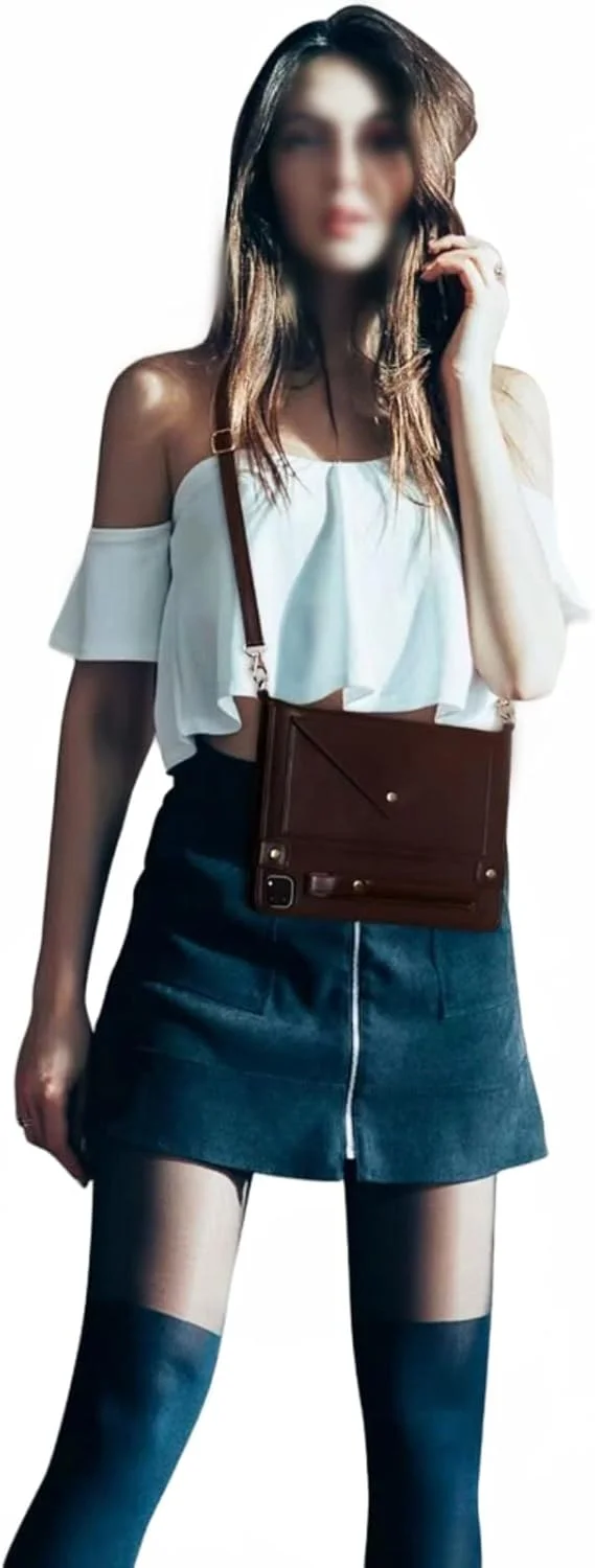 کیف تبلت چرمی پاکتی شیک MEOORHE با طراحی محفظه کارت و محافظ ضد ضربه برای تبلت سامسونگ گلکسی S8 Ultra Plus (قهوه ای تیره، S8 Plus 12.4 X800) کیف تبلت چرمی پاکتی شیک MEOORHE با طراحی محفظه کارت و محافظ ضد ضربه برای تبلت سامسونگ گلکسی S8 Ultra Plus (قهوه ای تیره، S8 Plus 12.4 X800)