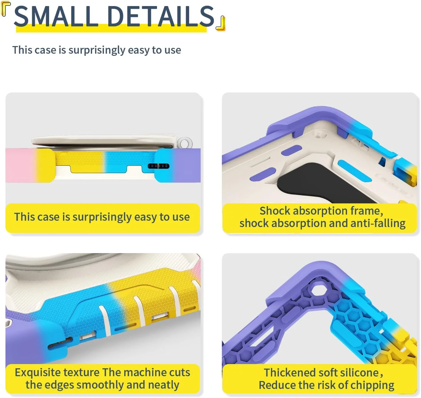 کاور سیلیکونی تبلت Nincyee برای Samsung Galaxy Tab A9+ 11 اینچ، کاور ضد ضربه با جای مداد، بند شانه، حلقه بزرگ چرخان آویز و پایه برای کودکان کاور سیلیکونی تبلت Nincyee برای Samsung Galaxy Tab A9+ 11 اینچ، کاور ضد ضربه با جای مداد، بند شانه، حلقه بزرگ چرخان آویز و پایه برای کودکان