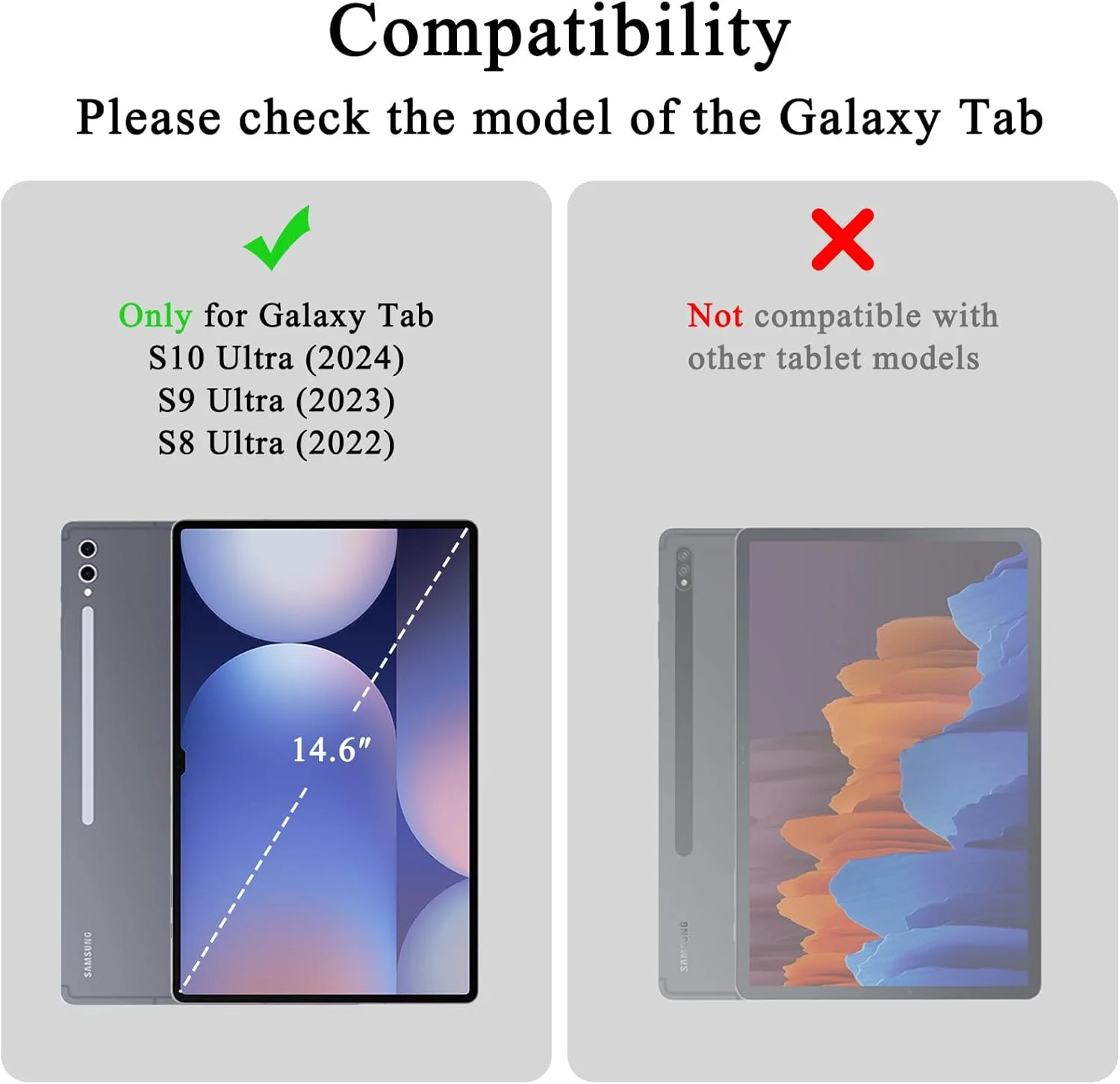 کاور سوکه برای تبلت سامسونگ گلکسی تب S9 Ultra 2023 / S8 Ultra 2022 به همراه جای قلم S Pen [SM-X910/X916B/X918U/X900/X906]، کاور پشتی TPU نرم و ضد ضربه برای تبلت گلکسی S9 Ultra سایز 14.6 اینچ، مشکی