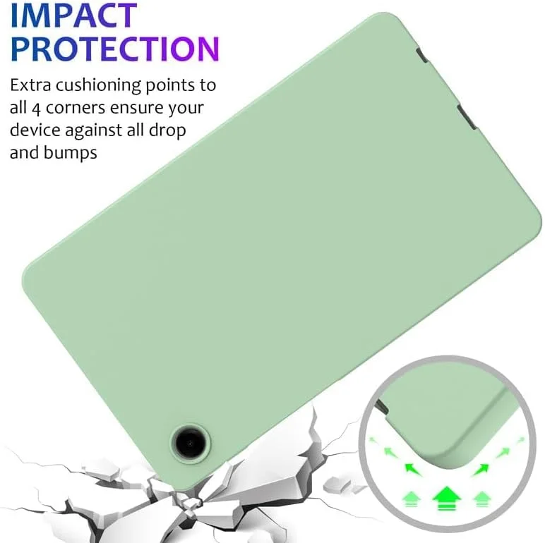 کاور تبلت Nikaque برای سامسونگ گلکسی تب A9 8.7 اینچ 2023 (SM-X110/X115/X117)، کاور سیلیکونی مایع، ژل نرم انعطاف پذیر، باریک و محافظ ضد ضربه، سبز کاور تبلت Nikaque برای سامسونگ گلکسی تب A9 8.7 اینچ 2023 (SM-X110/X115/X117)، کاور سیلیکونی مایع، ژل نرم انعطاف پذیر، باریک و محافظ ضد ضربه، سبز