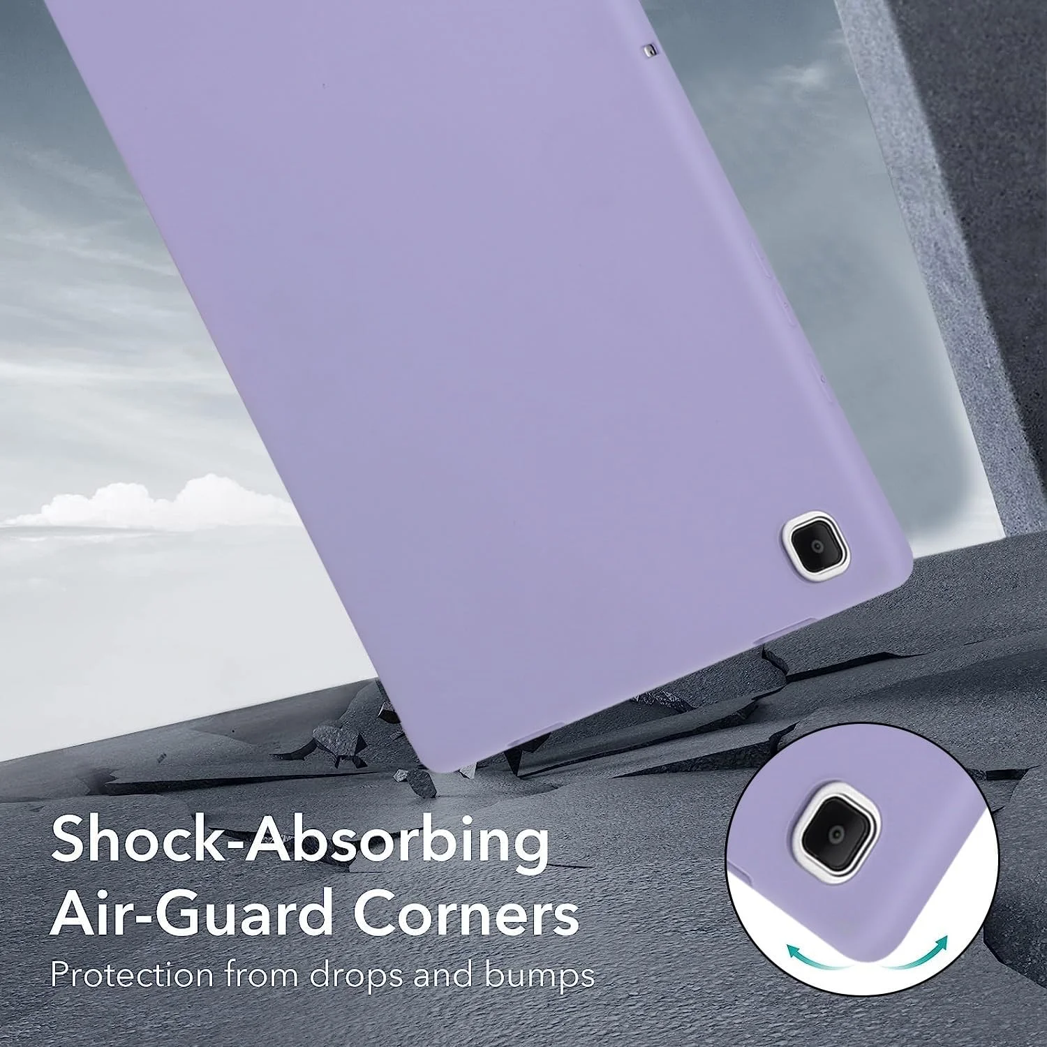 محافظ تبلت، قاب تبلت سازگار با تبلت سامسونگ گلکسی تب A 8.0 اینچ 2019 مدل SM-T290، SM-T295، قاب محافظ TPU نرم و باریک ضد ضربه، کاور هوشمند سبک و باریک، لوازم جانبی تبلت (رنگ