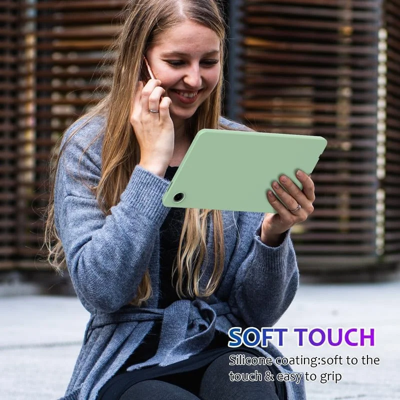 کاور تبلت نیکاکیو برای سامسونگ گلکسی تب A9 8.7 اینچ 2023 (SM-X110/X115/X117)، کاور سیلیکونی مایع، ژل نرم انعطاف پذیر، باریک و محافظ ضد ضربه، سبز کاور تبلت نیکاکیو برای سامسونگ گلکسی تب A9 8.7 اینچ 2023 (SM-X110/X115/X117)، کاور سیلیکونی مایع، ژل نرم انعطاف پذیر، باریک و محافظ ضد ضربه، سبز