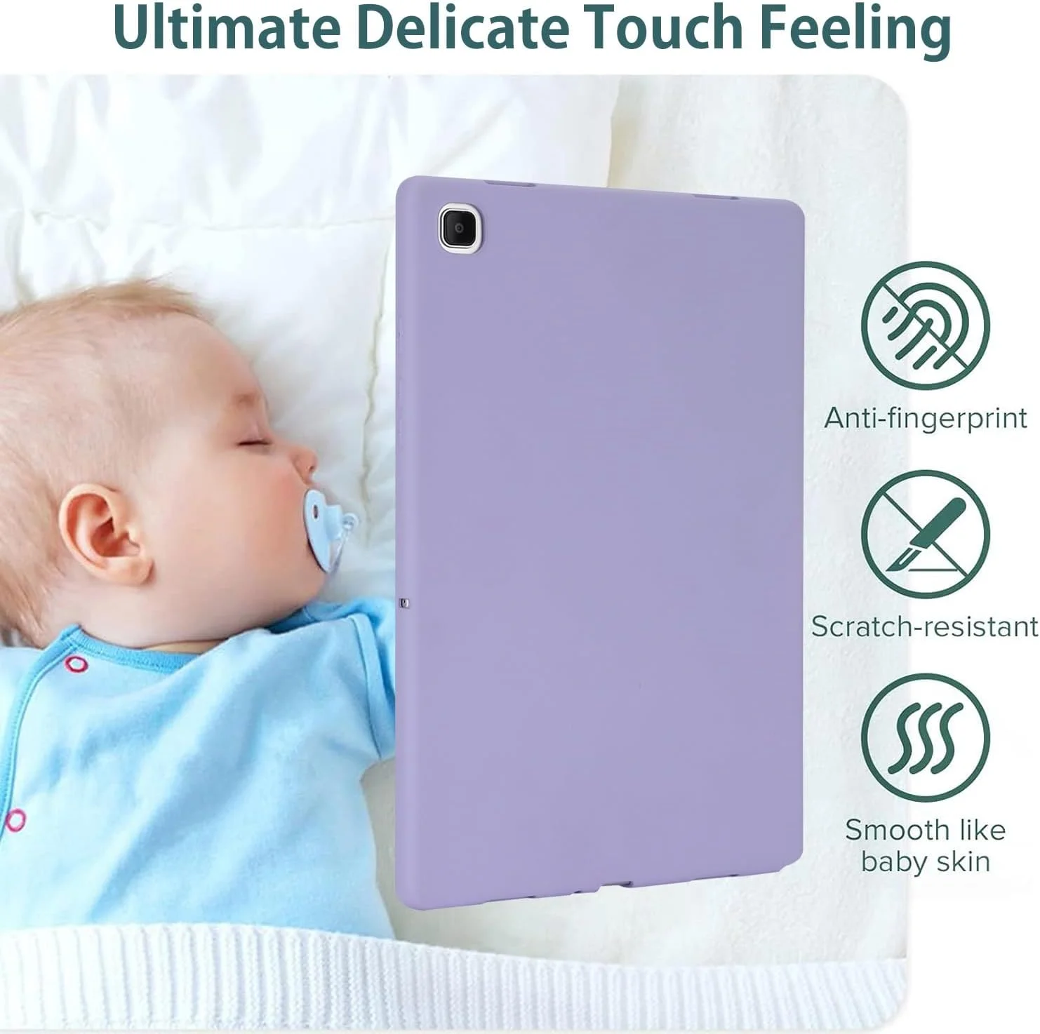 محافظ تبلت، قاب تبلت سازگار با تبلت سامسونگ گلکسی تب A 8.0 اینچ 2019 مدل SM-T290، SM-T295، قاب محافظ TPU نرم و باریک ضد ضربه، کاور هوشمند سبک و باریک، لوازم جانبی تبلت (رنگ