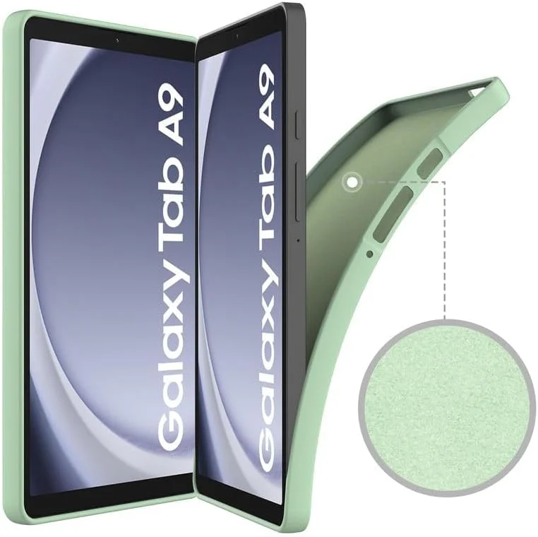 کاور تبلت نیکاکیو برای سامسونگ گلکسی تب A9 8.7 اینچ 2023 (SM-X110/X115/X117)، کاور سیلیکونی مایع، ژل نرم انعطاف پذیر، باریک و محافظ ضد ضربه، سبز کاور تبلت نیکاکیو برای سامسونگ گلکسی تب A9 8.7 اینچ 2023 (SM-X110/X115/X117)، کاور سیلیکونی مایع، ژل نرم انعطاف پذیر، باریک و محافظ ضد ضربه، سبز