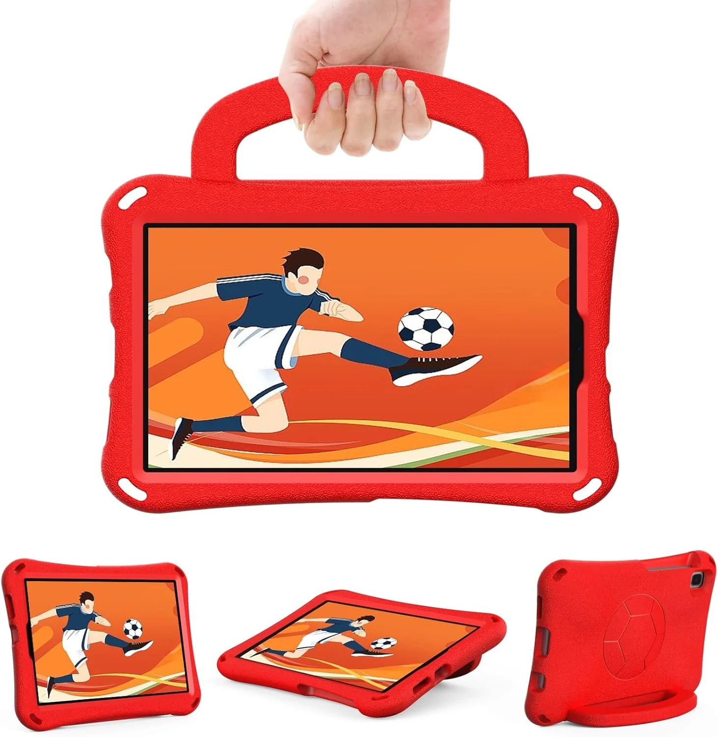 کاور تبلت کودکانه سازگار با تبلت سامسونگ گلکسی تب A 8.0 اینچ (2019) مدل SM-T290/SM-T295، کاور محافظ سبک وزن EVA ضد ضربه مناسب کودکان به همراه دستگیره و بند شانه تبلت مناسب منزل (قرمز) کاور تبلت کودکانه سازگار با تبلت سامسونگ گلکسی تب A 8.0 اینچ (2019) مدل SM-T290/SM-T295، کاور محافظ سبک وزن EVA ضد ضربه مناسب کودکان به همراه دستگیره و بند شانه تبلت مناسب منزل (قرمز)