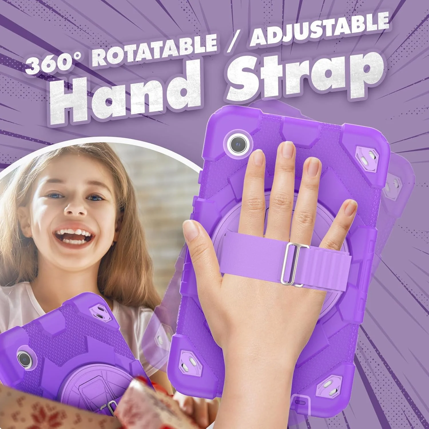 کیف تبلت nincyee برای Samsung Galaxy Tab A9 8.7 اینچ 2023، کیف سیلیکونی رنگین کمانی طرح قهرمان عنکبوتی مقاوم در برابر ضربه، مناسب کودکان، دارای جای مداد، بند شانه، پایه تاشو چرخشی و بند دستی کیف تبلت nincyee برای Samsung Galaxy Tab A9 8.7 اینچ 2023، کیف سیلیکونی رنگین کمانی طرح قهرمان عنکبوتی مقاوم در برابر ضربه، مناسب کودکان، دارای جای مداد، بند شانه، پایه تاشو چرخشی و بند دستی