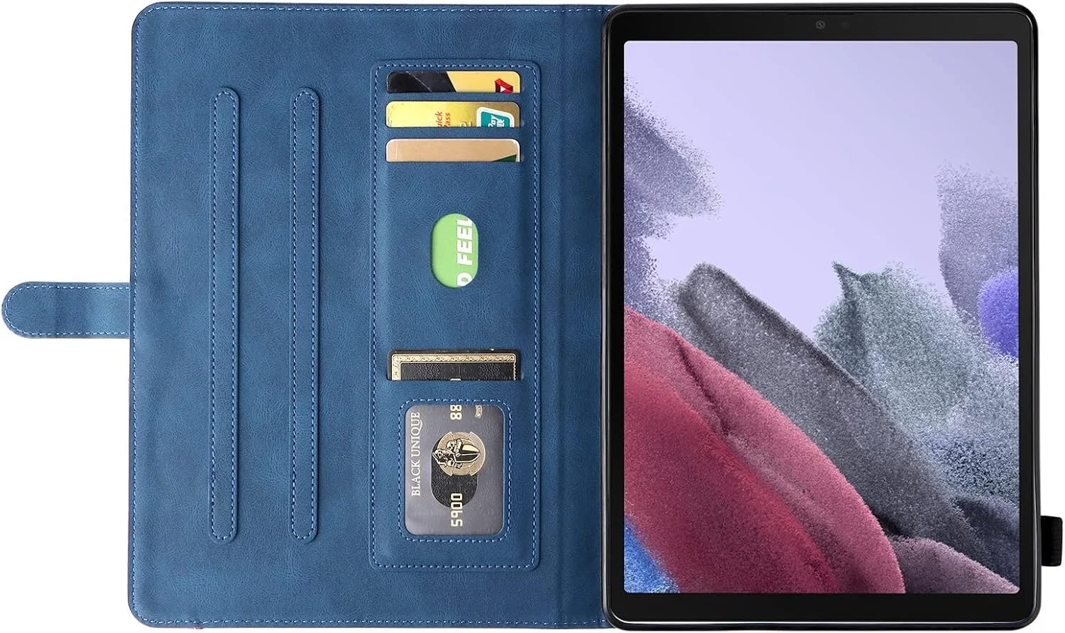 کیف محافظ تبلت چرمی PU هوشمند، کیف تبلت تاشو، بدون عملکرد خواب/بیداری، سازگار با تبلت Samsung Galaxy Tab A7 Lite 8.7 اینچی SM-T220 /T225/T227 مدل 2021 (آبی) کیف محافظ تبلت چرمی PU هوشمند، کیف تبلت تاشو، بدون عملکرد خواب/بیداری، سازگار با تبلت Samsung Galaxy Tab A7 Lite 8.7 اینچی SM-T220 /T225/T227 مدل 2021 (آبی)