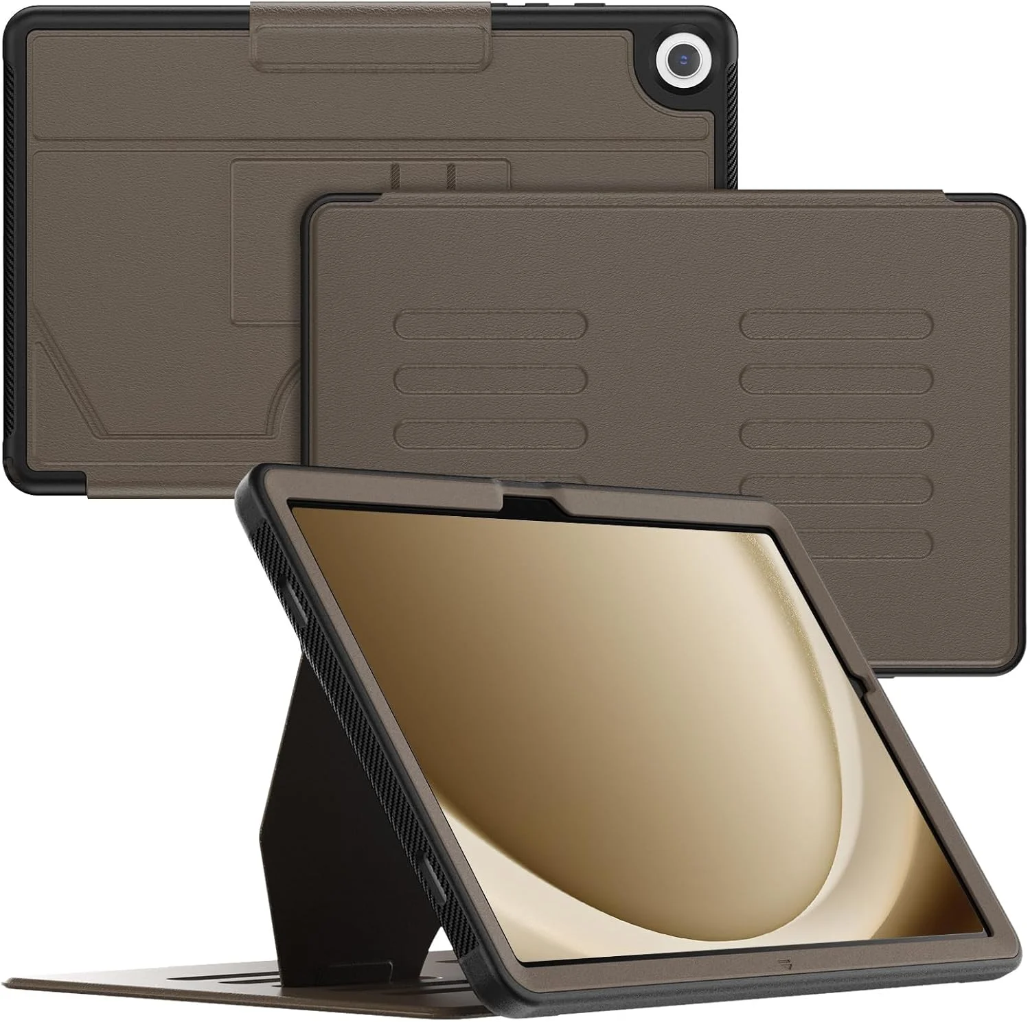 کیف محافظ تبلت سامسونگ گلکسی تب A9 پلاس 11 اینچ 2023 مدل SEYMCY، کیف تجاری ضد ضربه تب A9+، استند مغناطیسی چند زاویه ای، حالت خواب/بیدار خودکار، جای کارت، کیف تبلت سامسونگ A9 پلاس، قهوه ای کیف محافظ تبلت سامسونگ گلکسی تب A9 پلاس 11 اینچ 2023 مدل SEYMCY، کیف تجاری ضد ضربه تب A9+، استند مغناطیسی چند زاویه ای، حالت خواب/بیدار خودکار، جای کارت، کیف تبلت سامسونگ A9 پلاس، قهوه ای