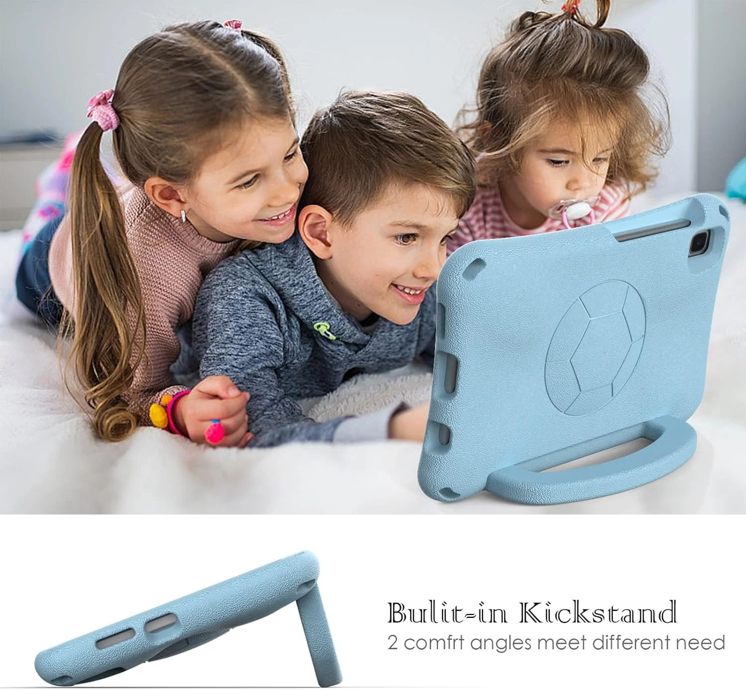 کیف تبلت کودکانه سازگار با تبلت سامسونگ گلکسی تب A9 8.7 اینچ مدل 2023 (SM-X110/SM-X115)، کیف محافظ سبک وزن EVA ضد ضربه و مناسب کودکان با پایه دسته + بند شانه کیف تبلت کودکانه سازگار با تبلت سامسونگ گلکسی تب A9 8.7 اینچ مدل 2023 (SM-X110/SM-X115)، کیف محافظ سبک وزن EVA ضد ضربه و مناسب کودکان با پایه دسته + بند شانه