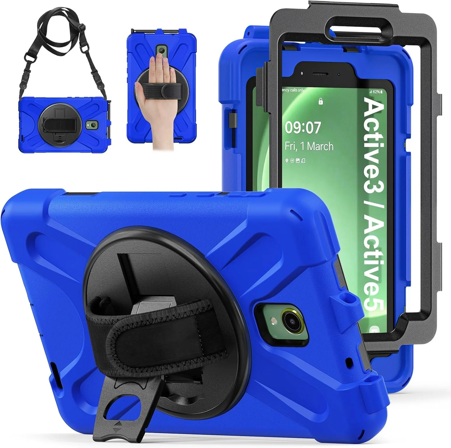 Tablet PC Case Compatible with Samsung Galaxy Tab Active5 8inch SM-X300 Case, Heavy Duty Rugged Shockproof Drop Protection Case with Pen Holder,Shoulder Strap Cover Compatible with Samsung Tab Active Tablet PC Case Compatible with Samsung Galaxy Tab Active5 8inch SM-X300 Case, Heavy Duty Rugged Shockproof Drop Protection Case with Pen Holder,Shoulder Strap Cover Compatible with Samsung Tab Active